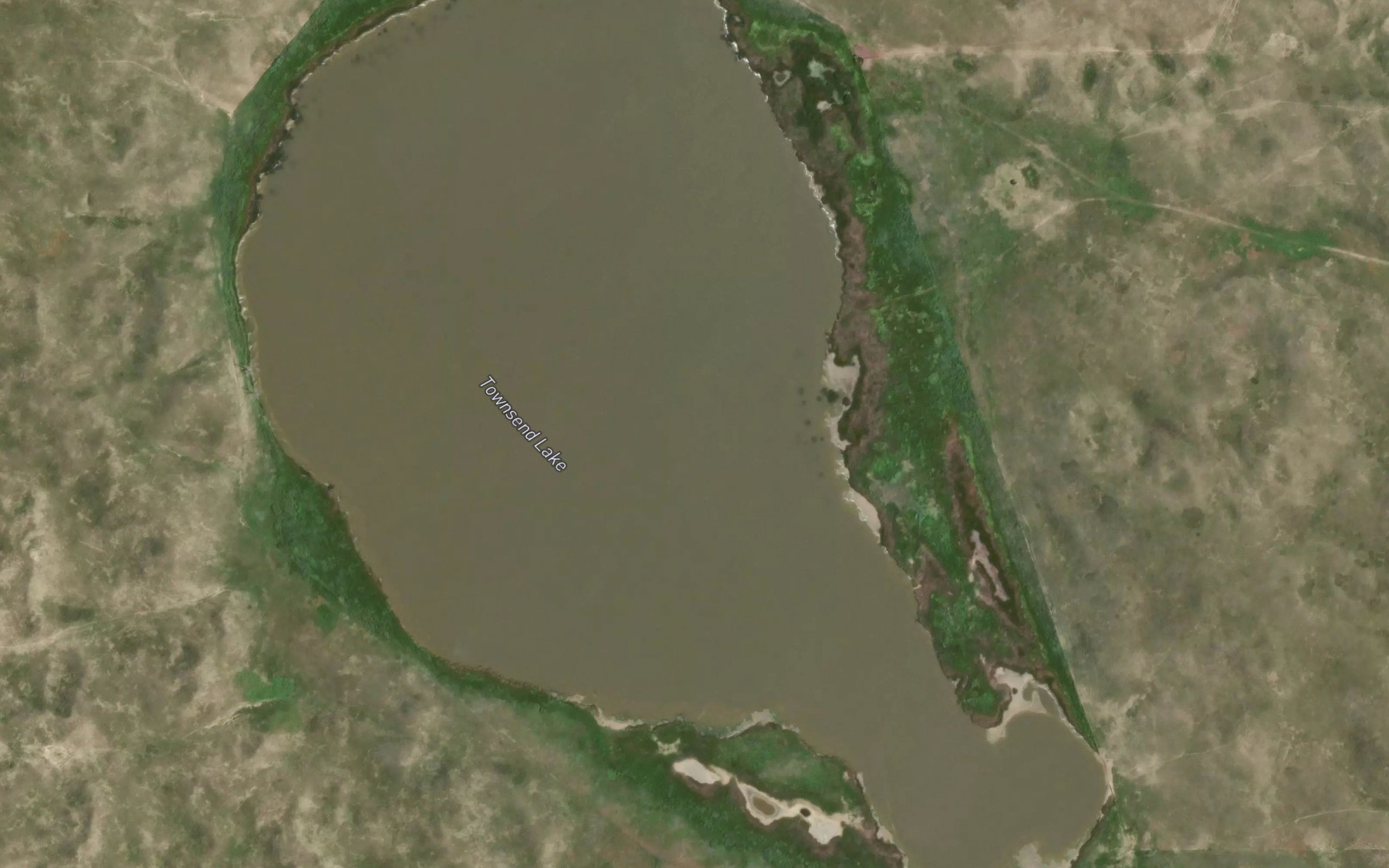 Satellite map of the Townsend Lake