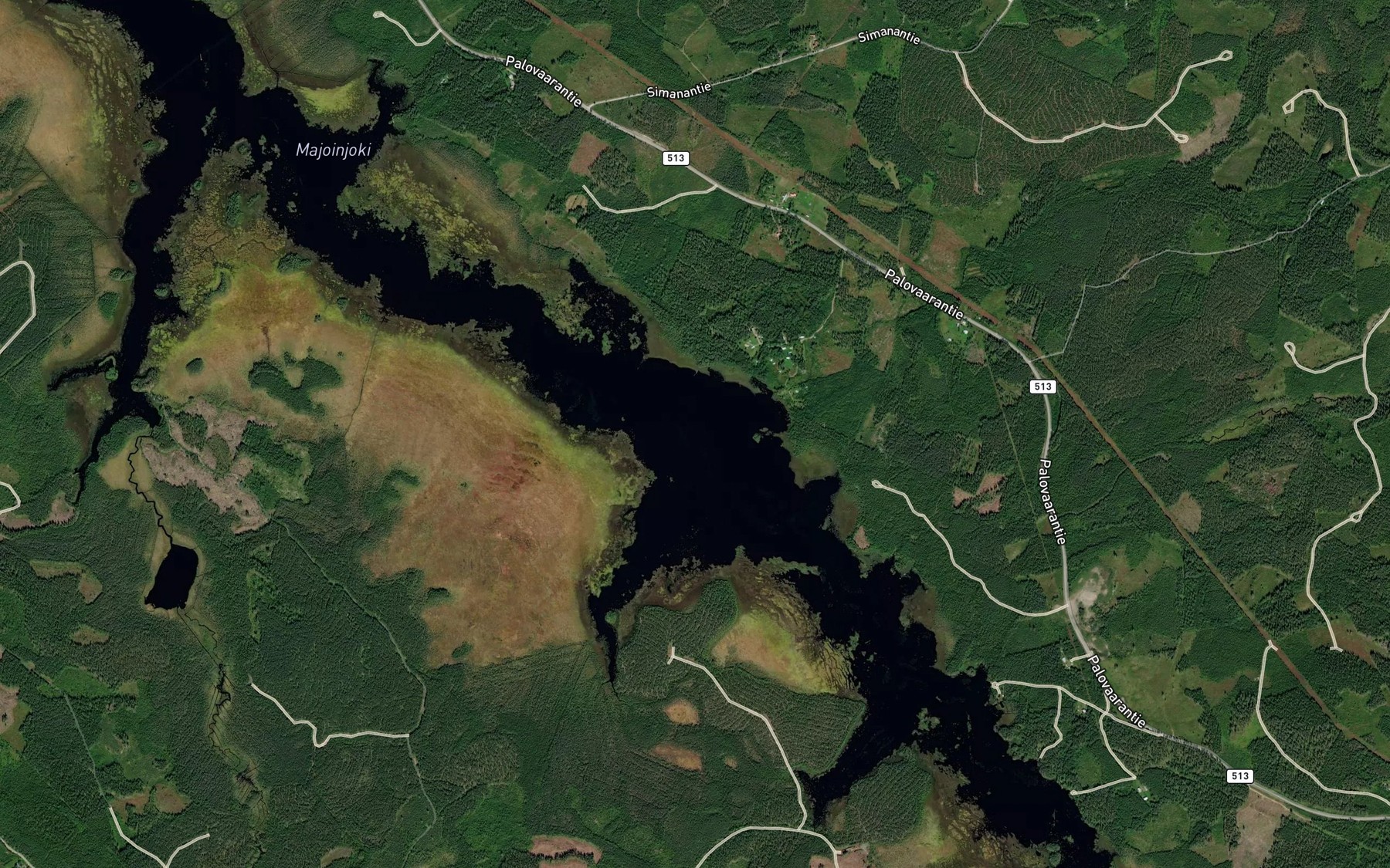 Satellite map of the Lamminselka
