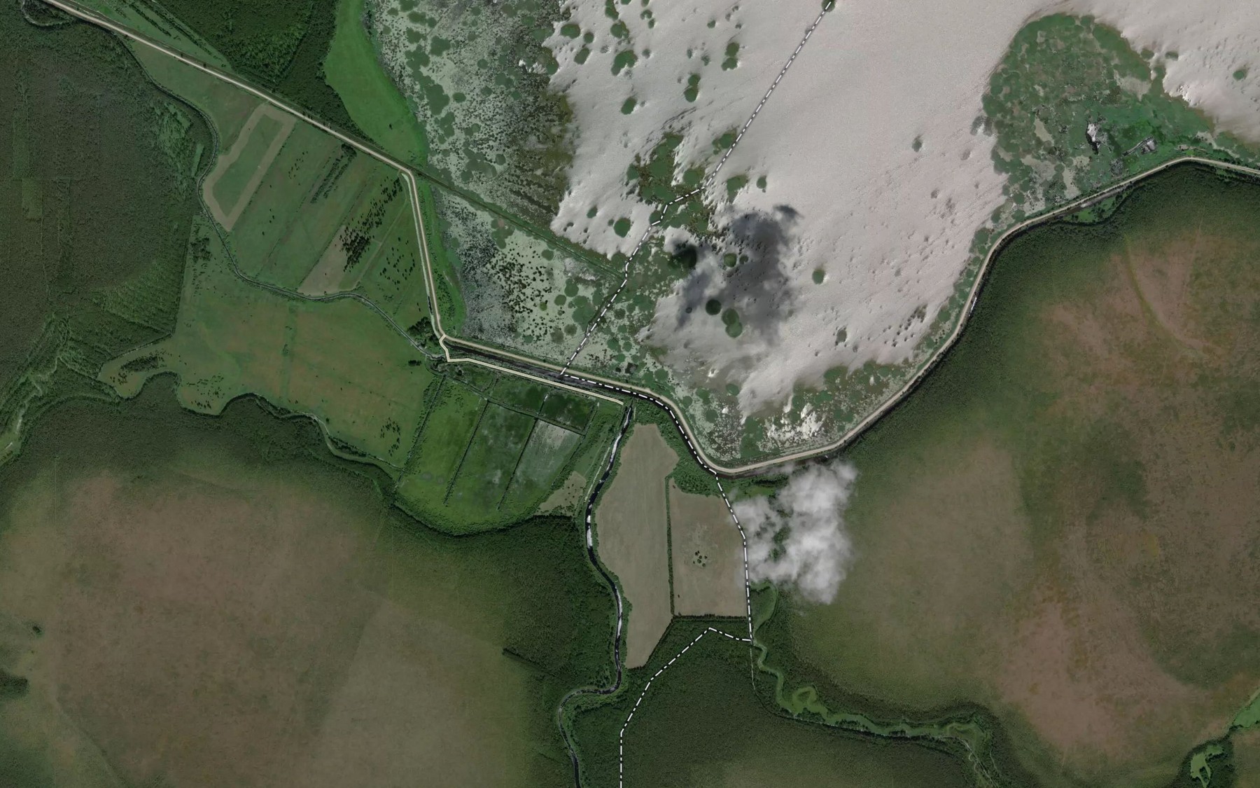 Satellite map of the Malmuta