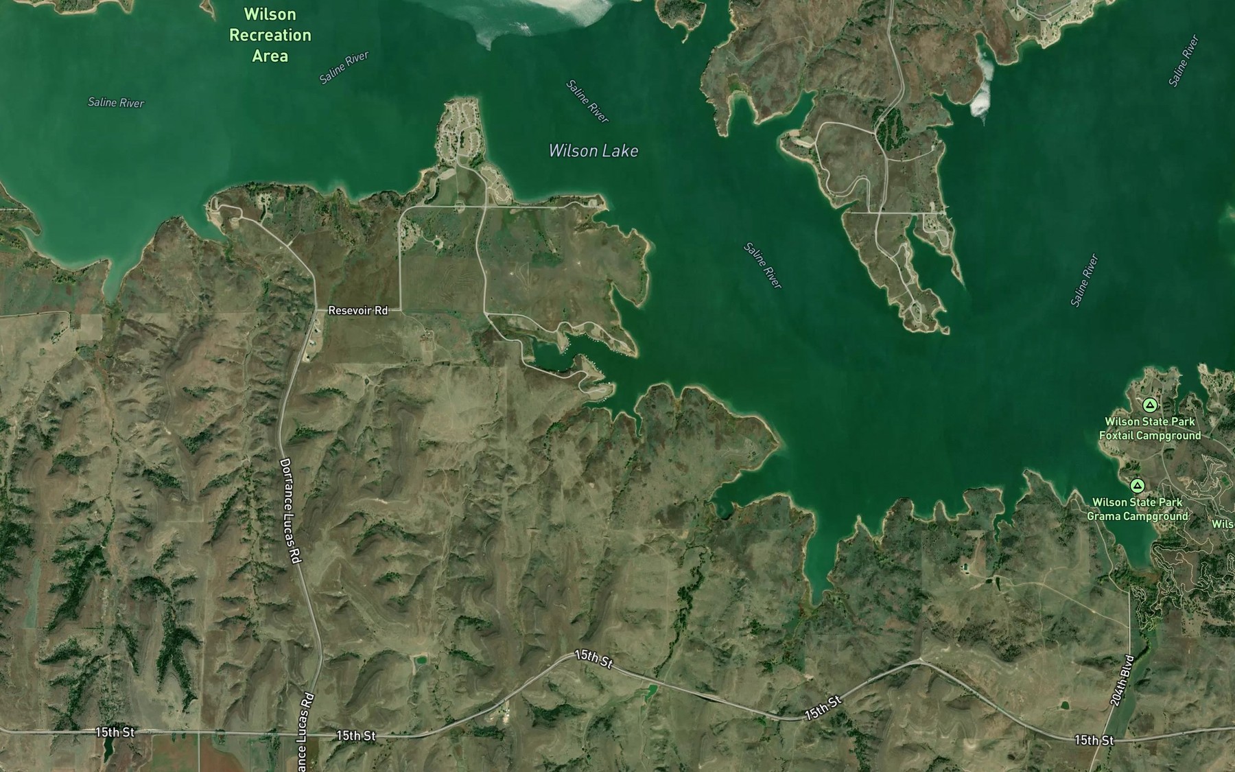 Satellite map of the Raben's Dock