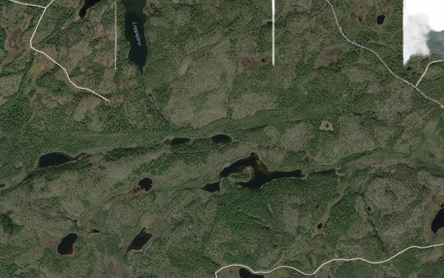 Satellite map of the Hanhilampi