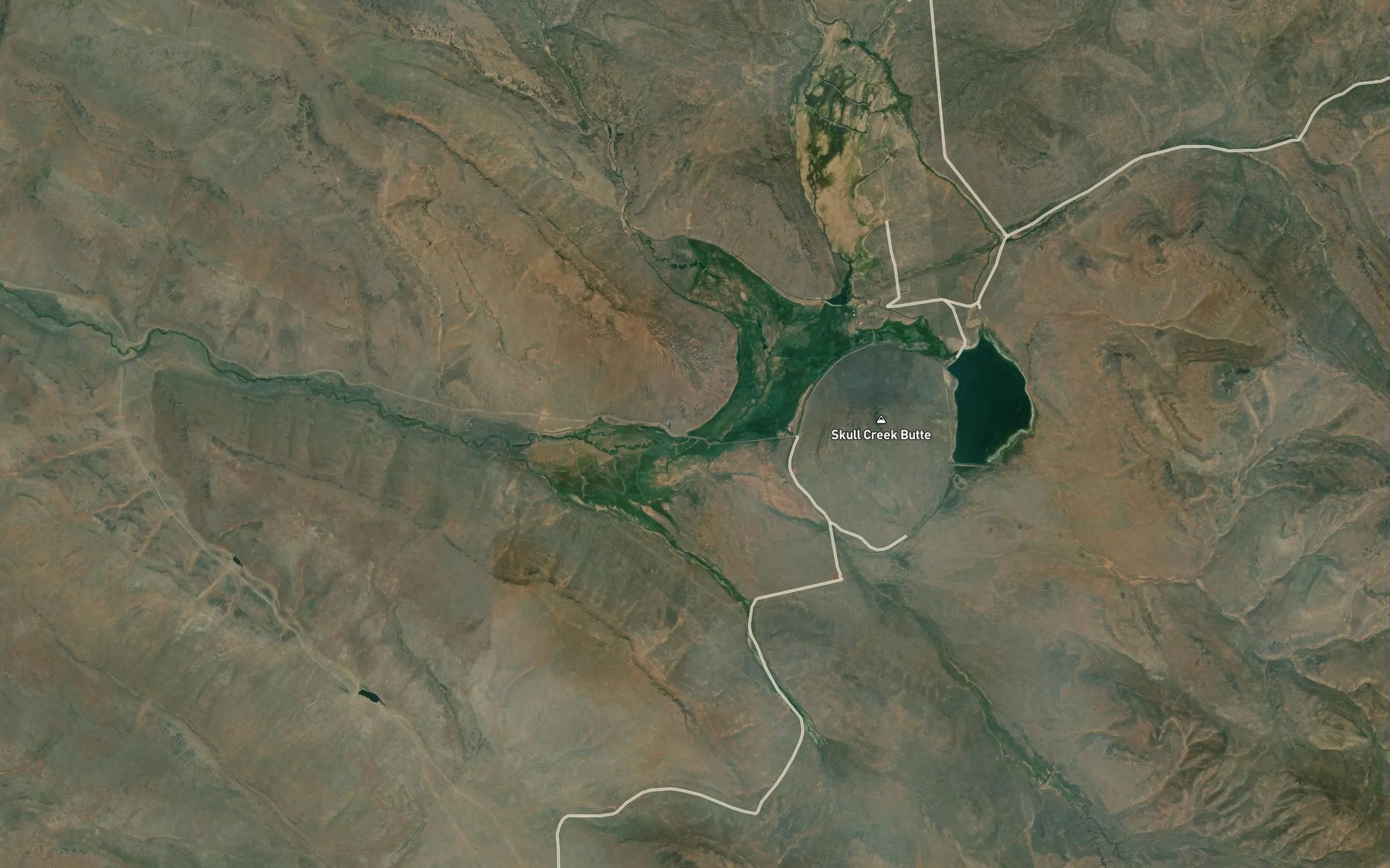 Satellite map of the Echart Creek