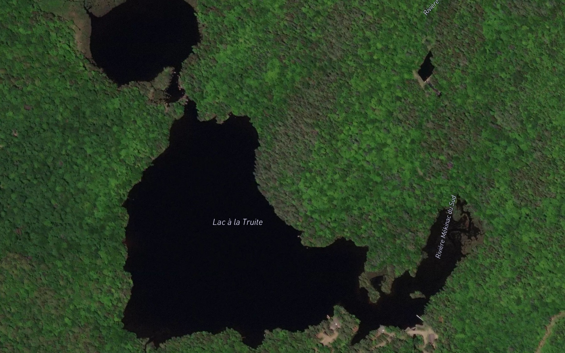 Satellite map of the Lac a la Truite