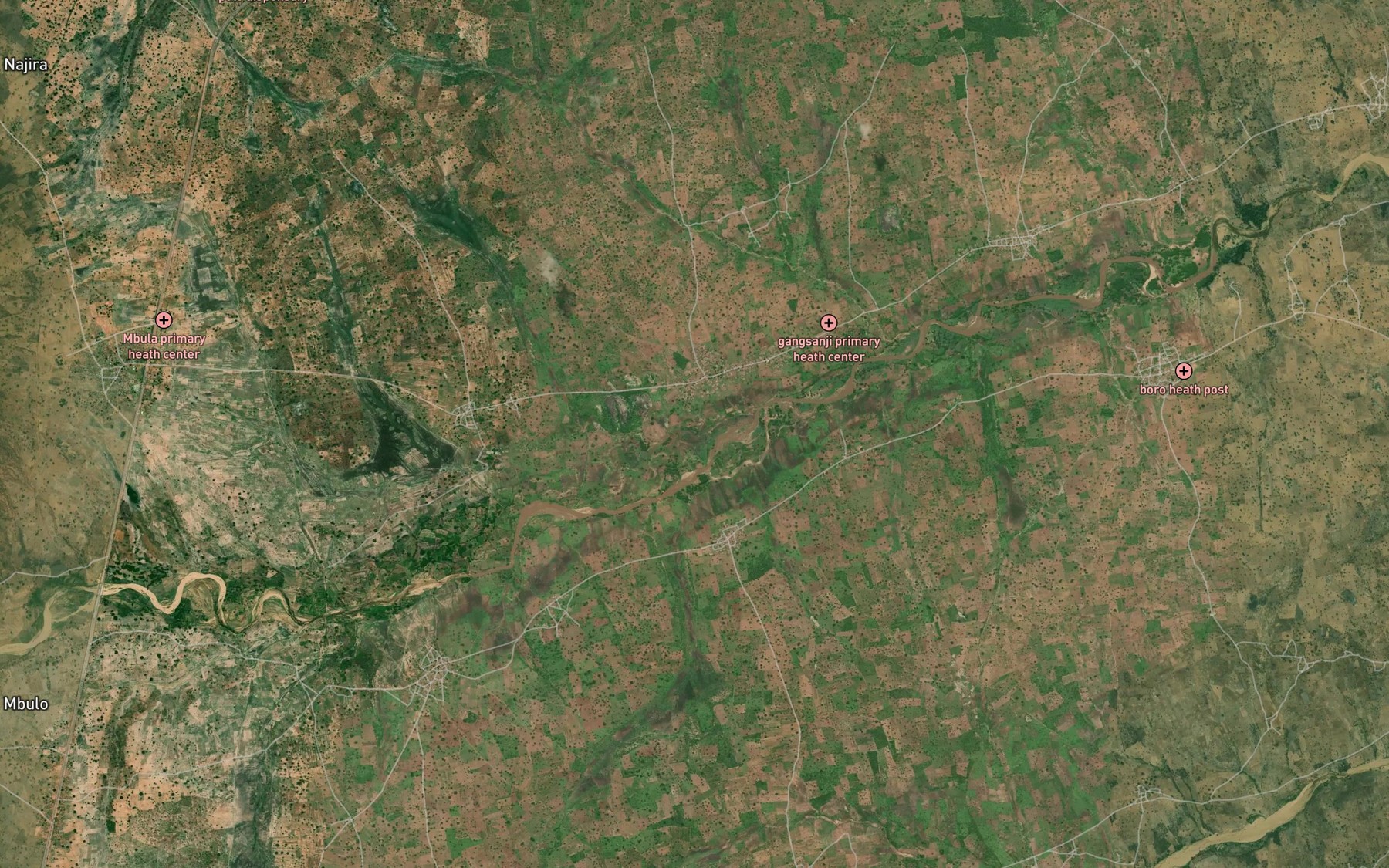 Satellite map of the Wal