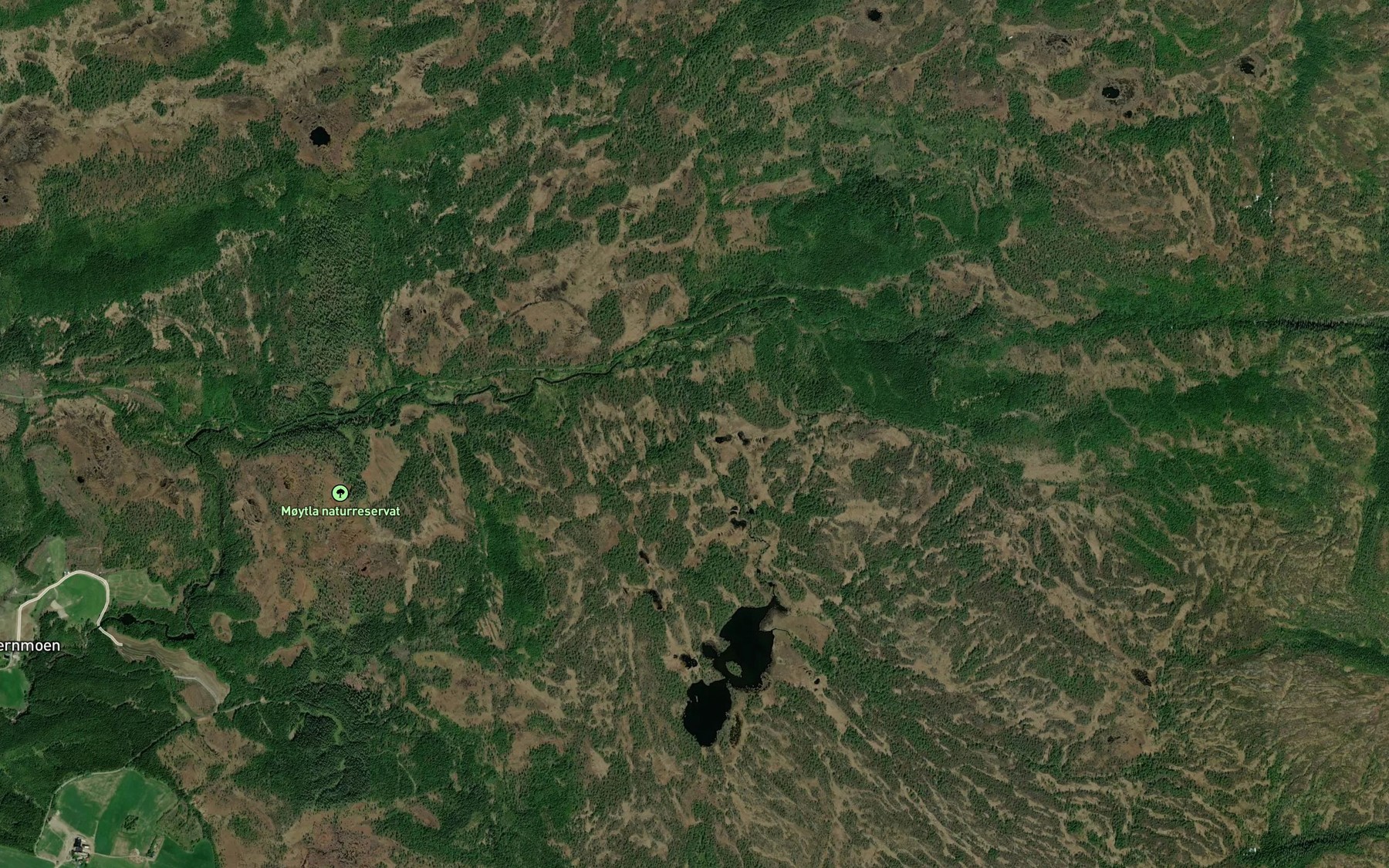 Satellite map of the Tjornbekken
