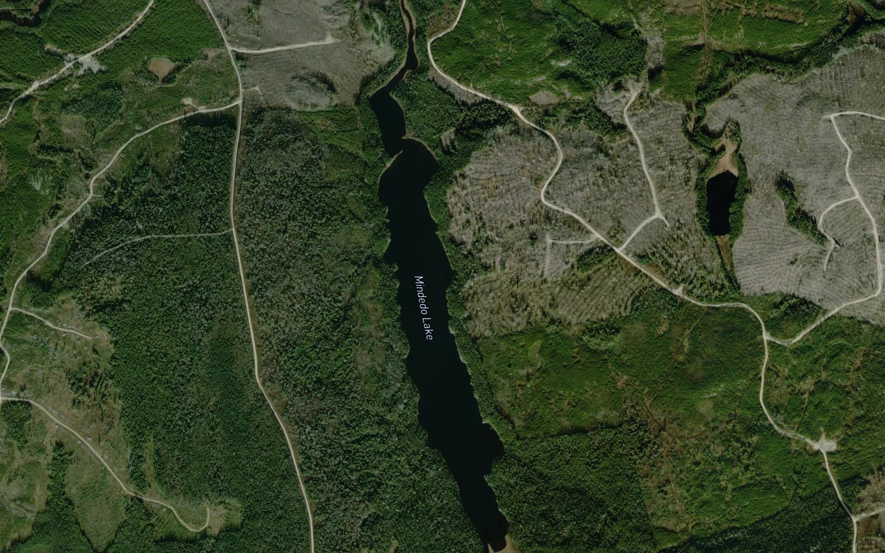 Satellite map of the Mindedo Lake
