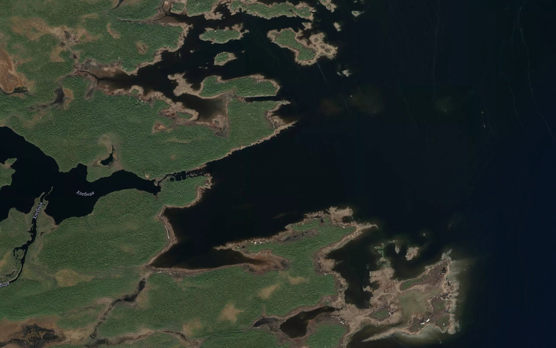 Satellite map of the Guba Sel'dyanaya