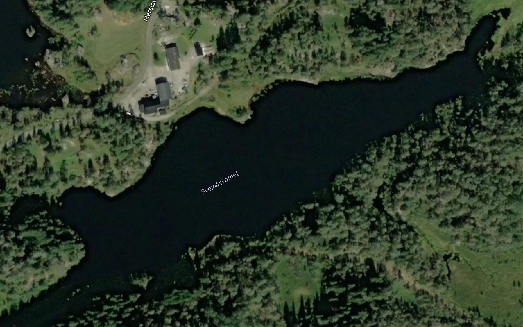 Satellite map of the Sveinasvatnet