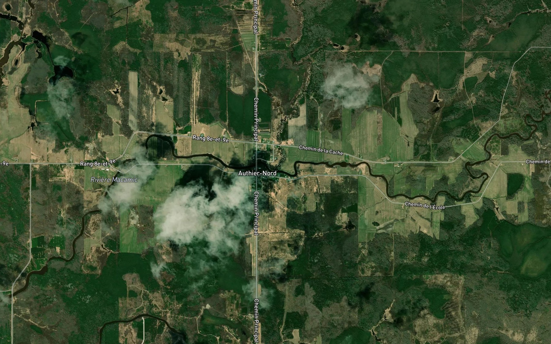 Satellite map of the Cours d'eau Dube