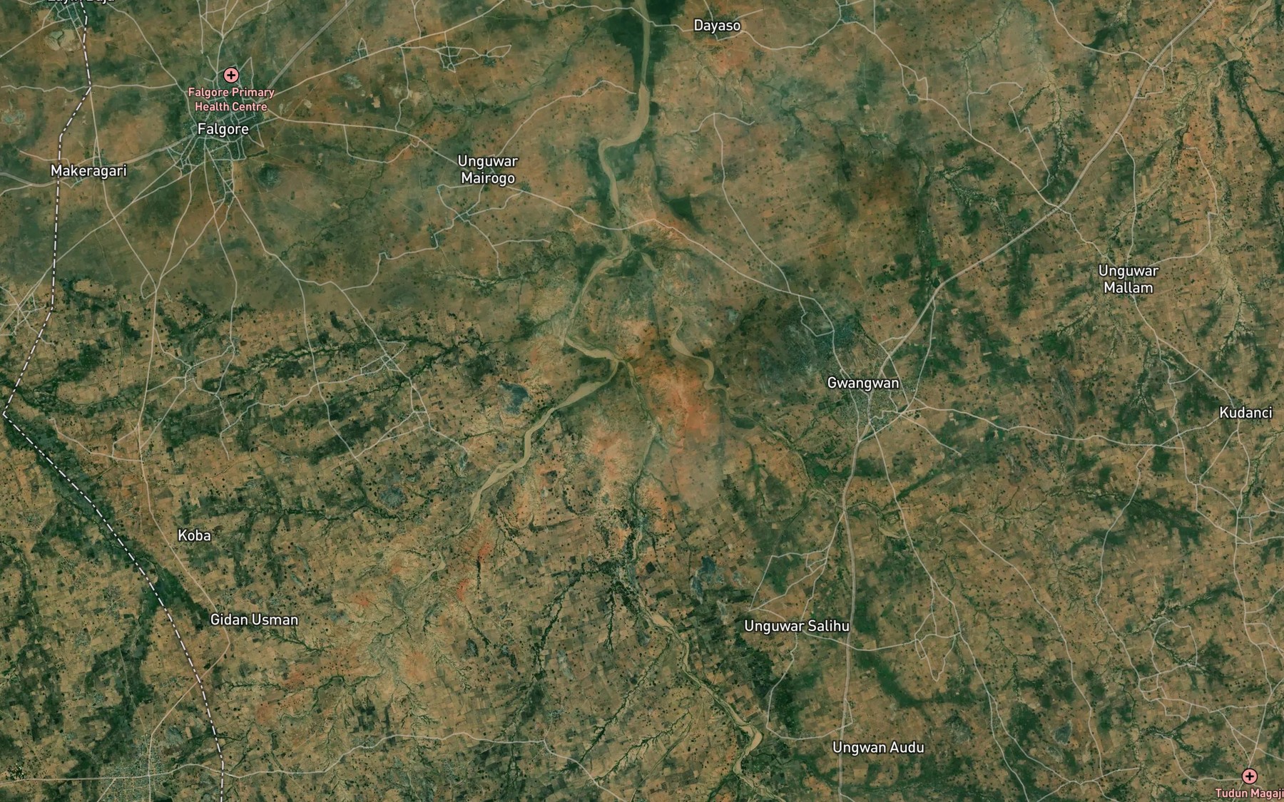 Satellite map of the River Sabon Kogi