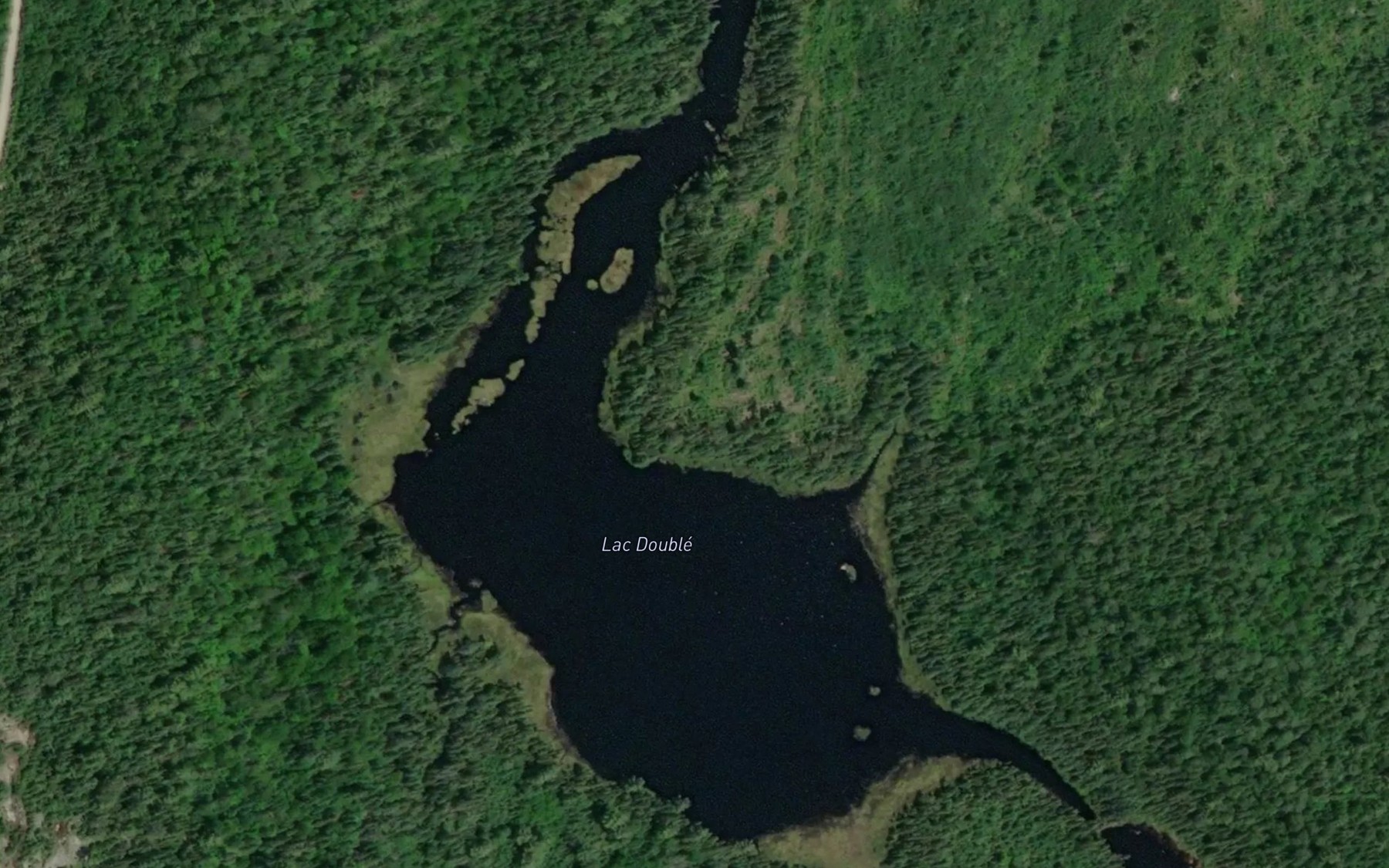 Satellite map of the Lac Double