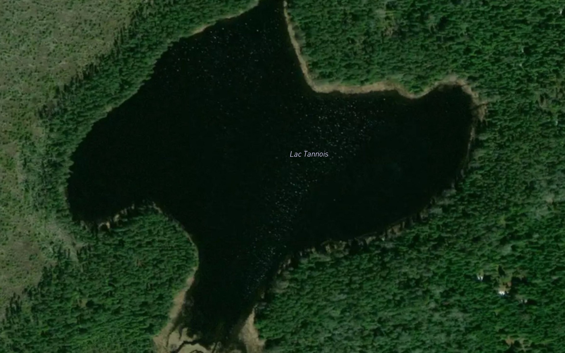 Satellite map of the Lac Tannois