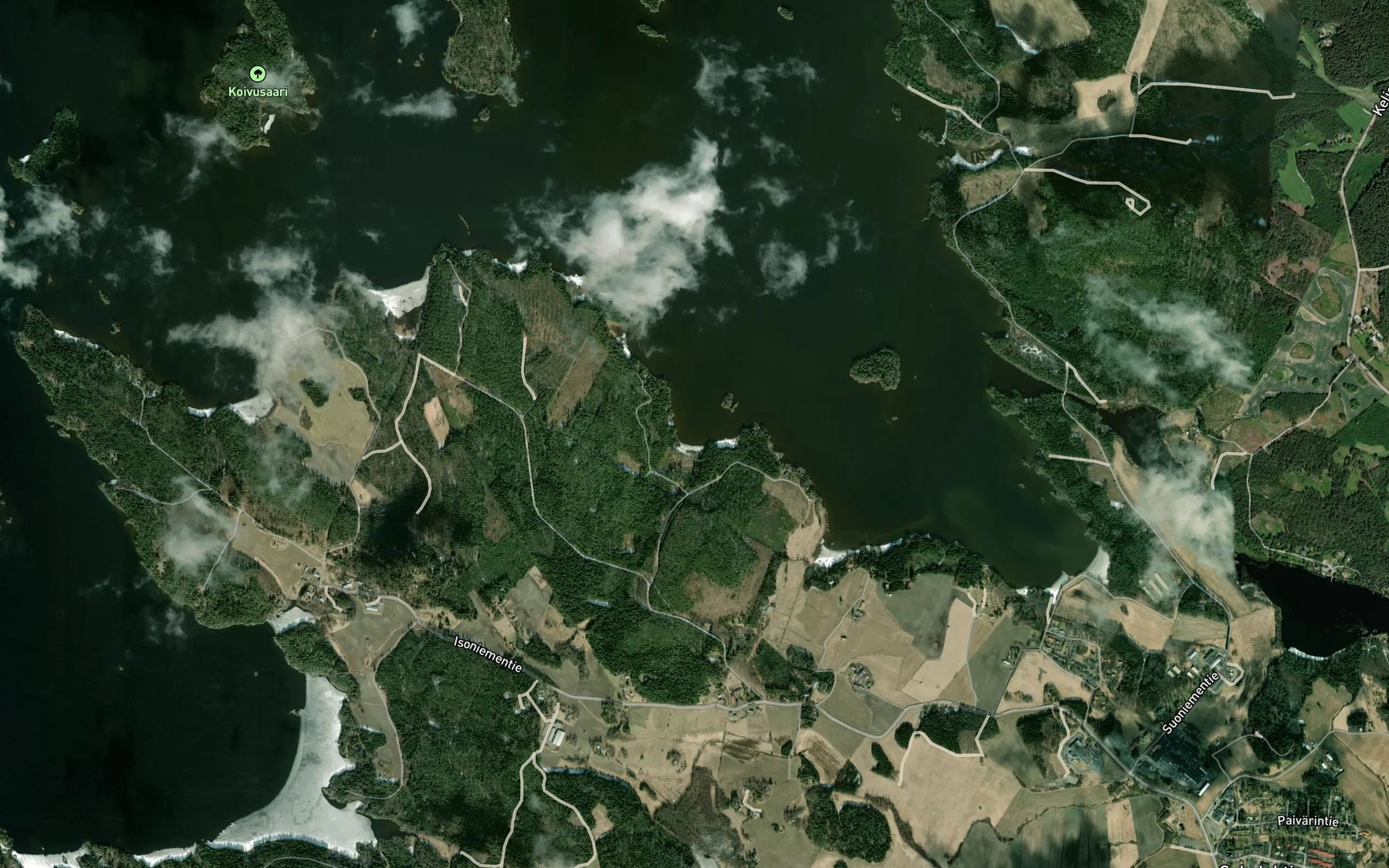 Satellite map of the Huunanlahti