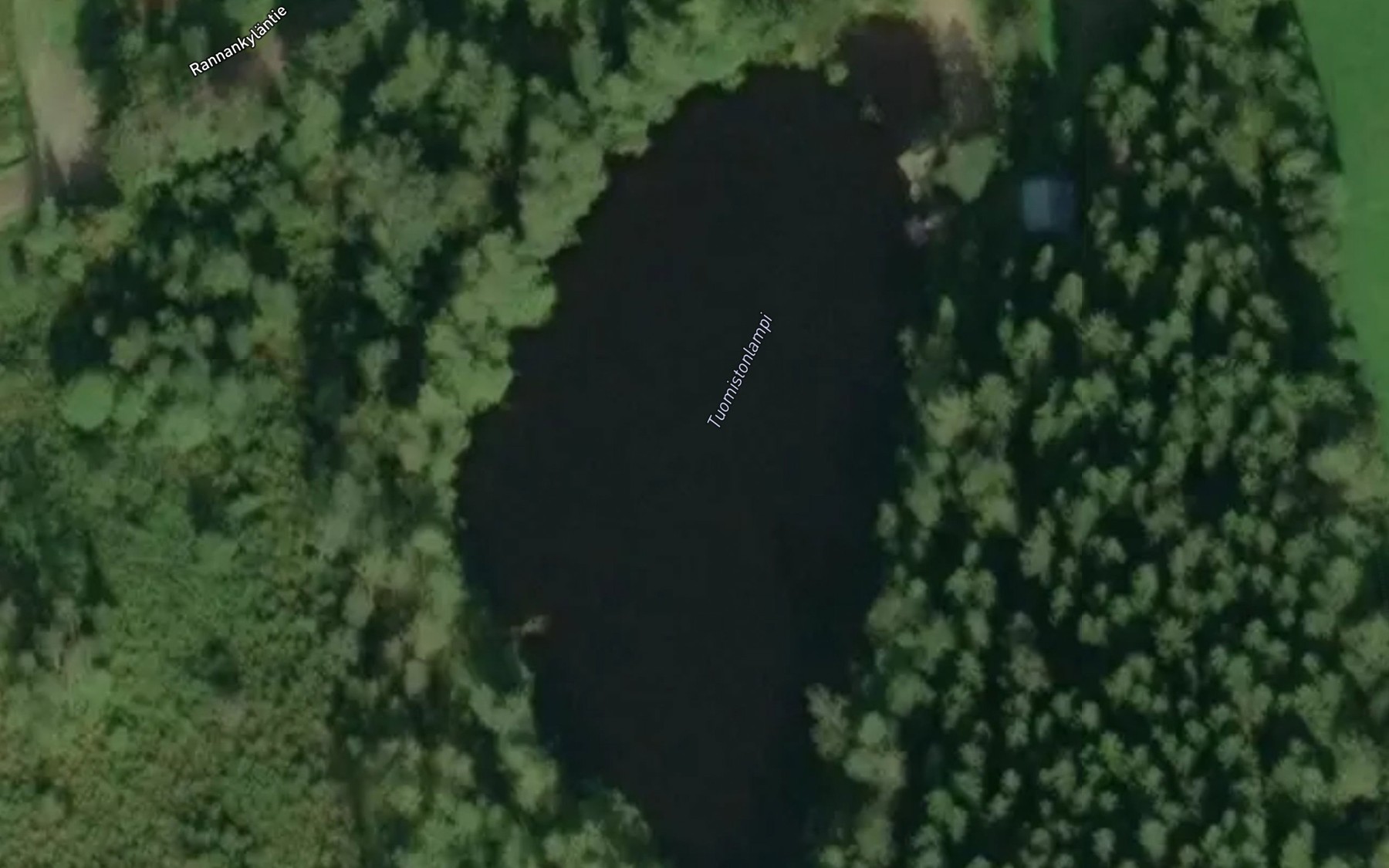 Satellite map of the Tuomistonlampi