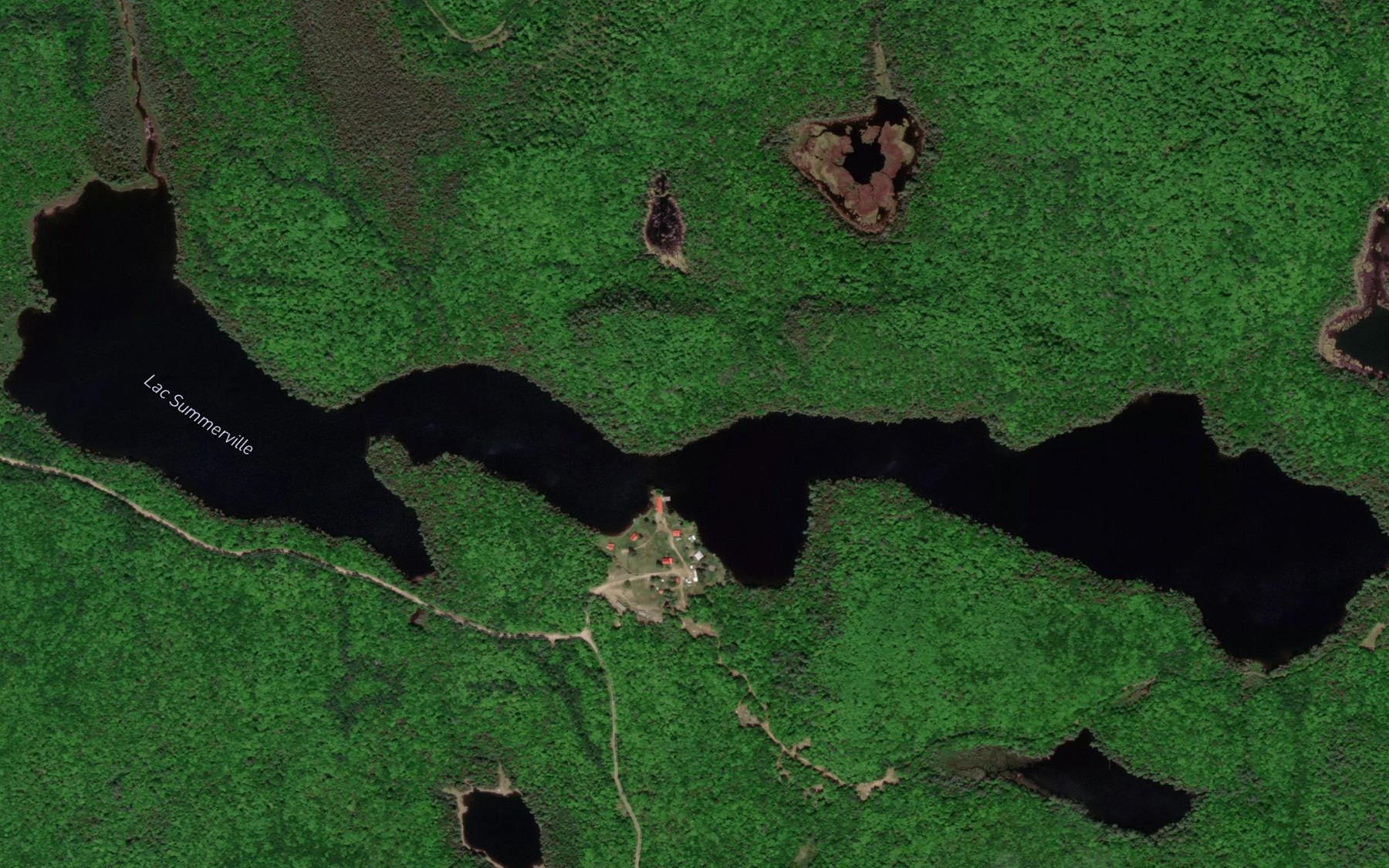 Satellite map of the Lac Summerville