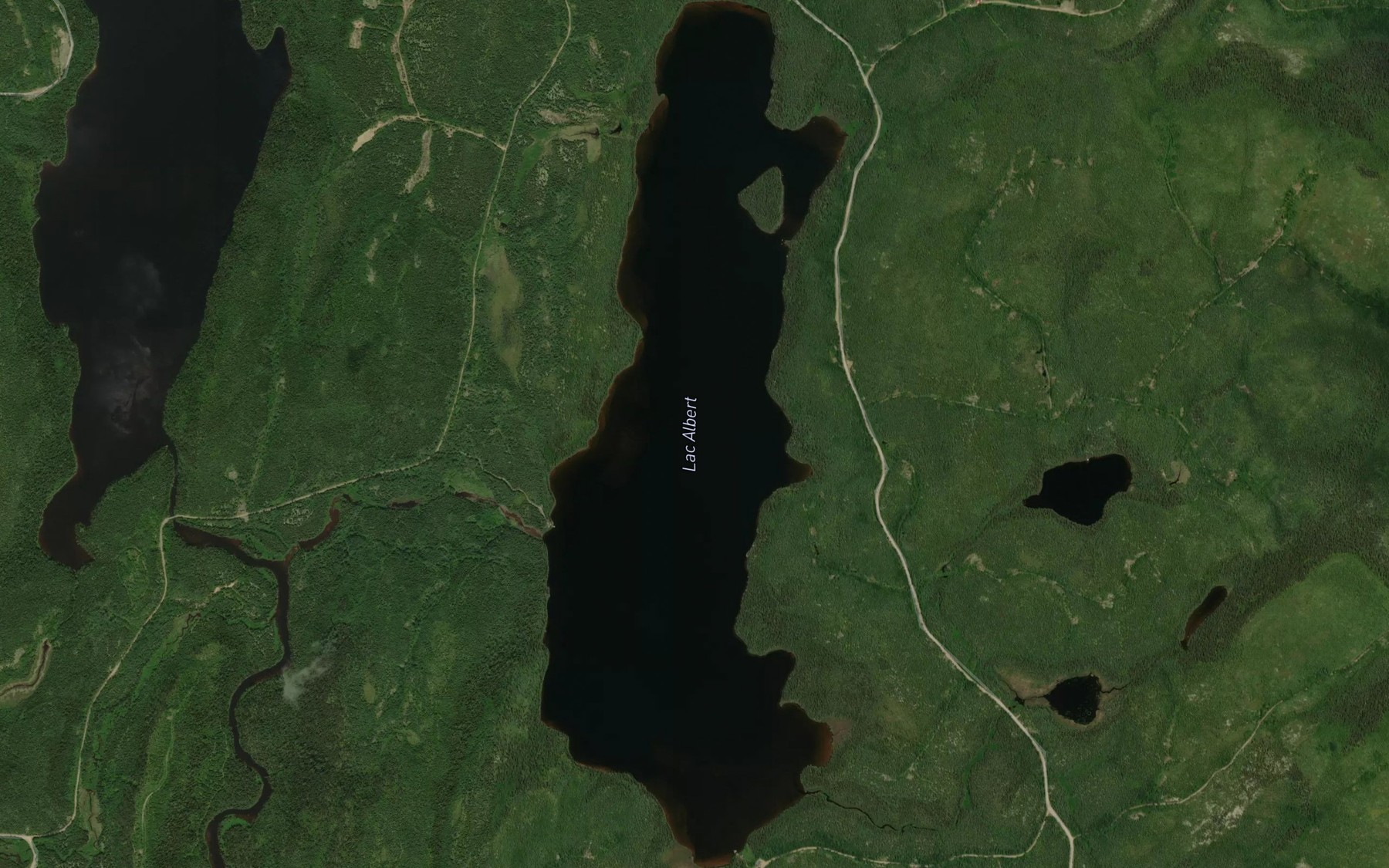 Satellite map of the Lac Albert