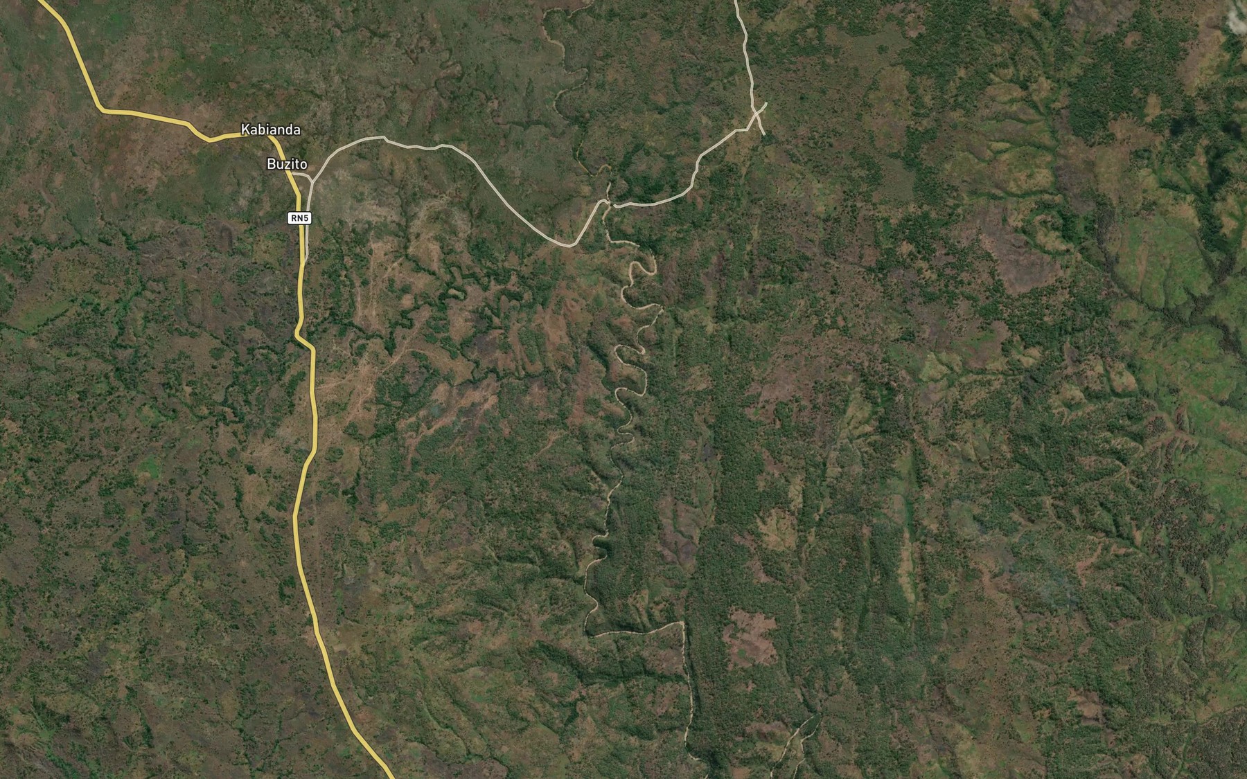 Satellite map of the Kabindi