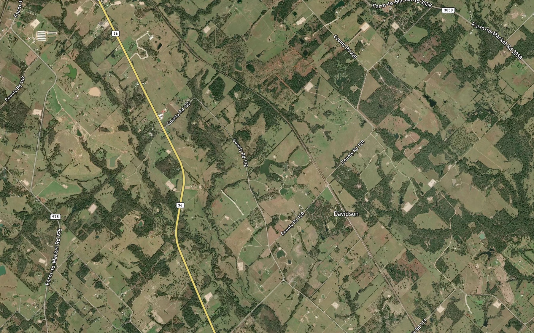 Satellite map of the Matcek Lake