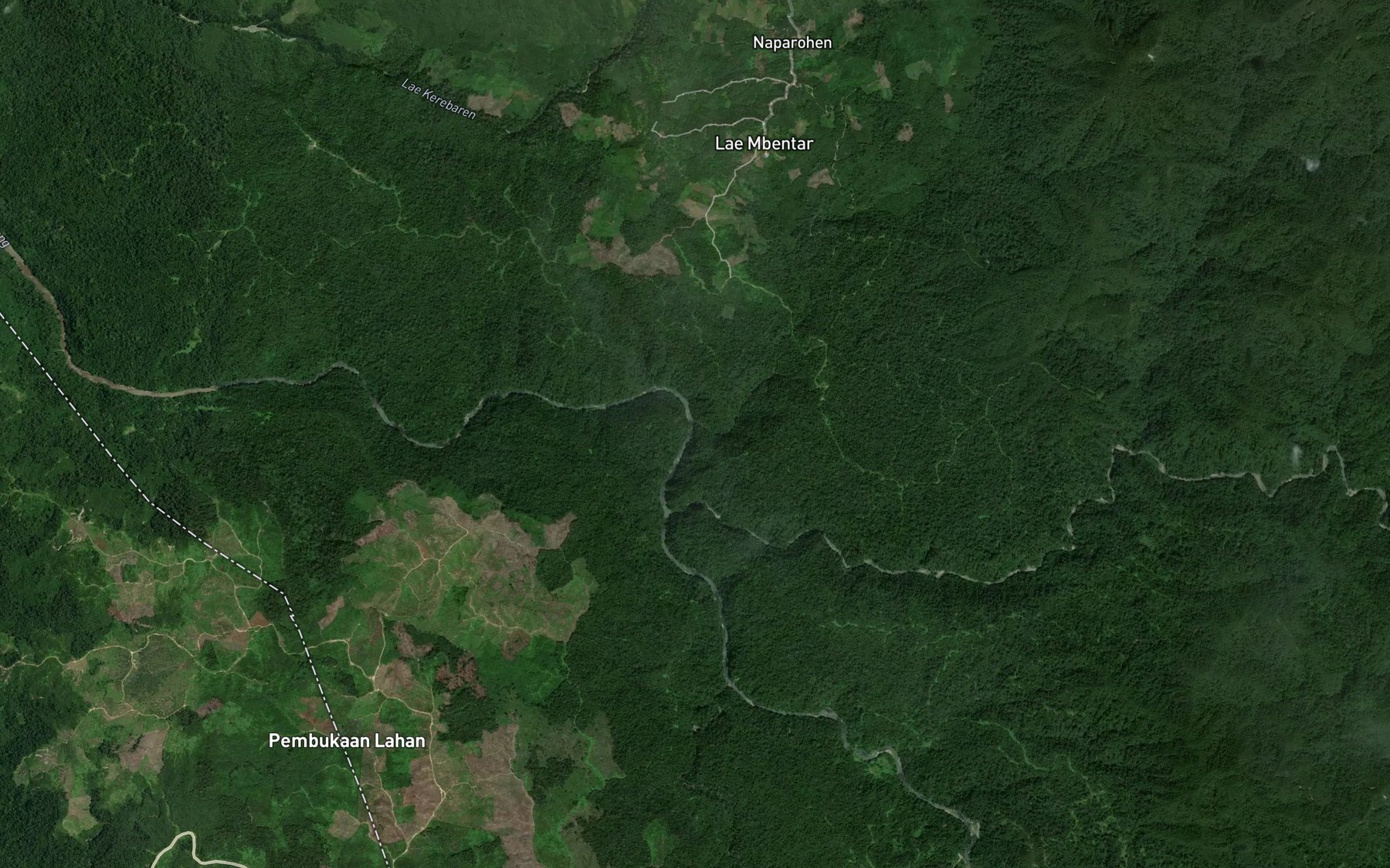 Satellite map of the Lae Bentar