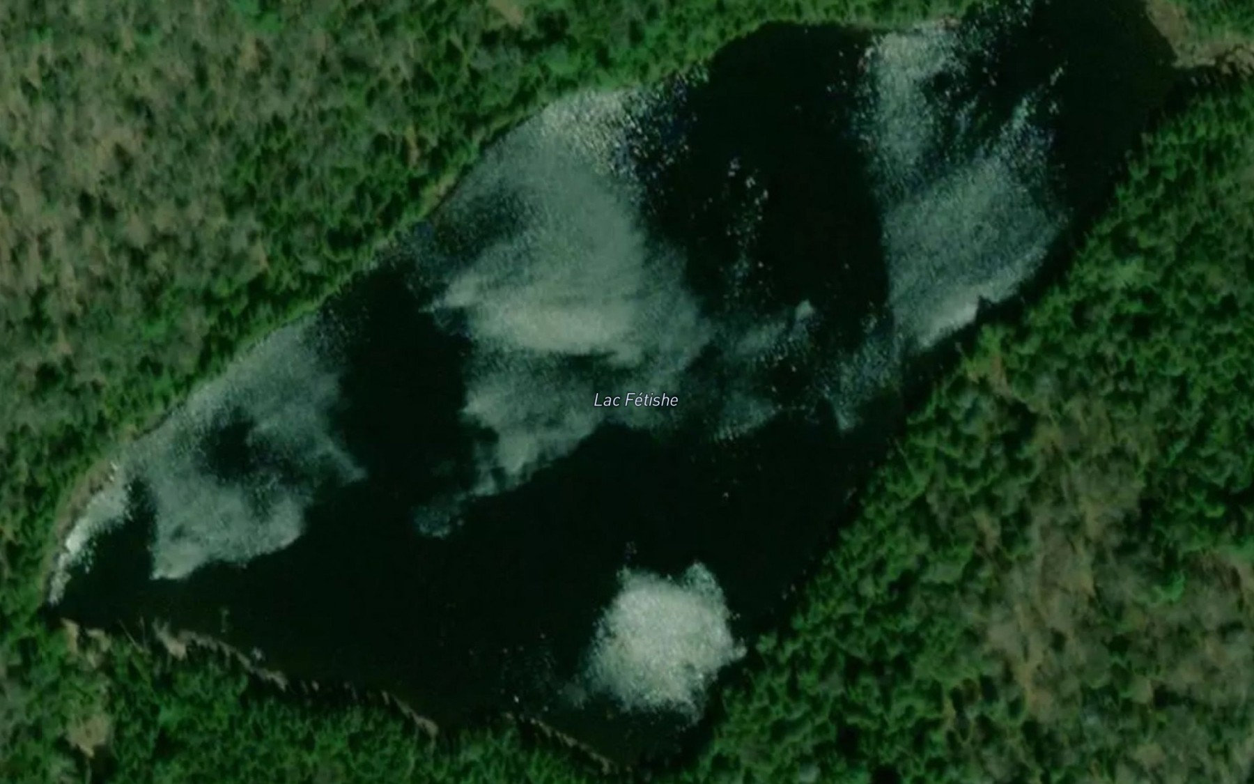 Satellite map of the Lac Fetiche
