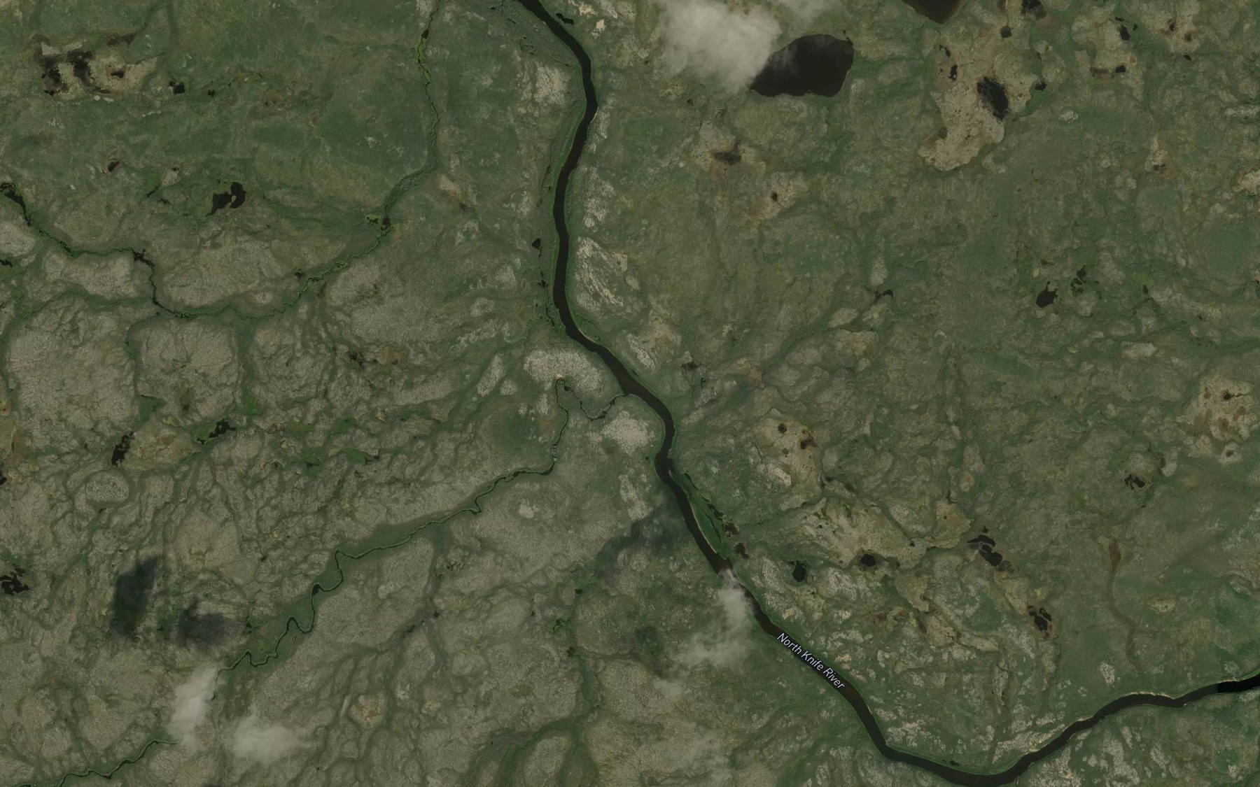Satellite map of the Archer Creek