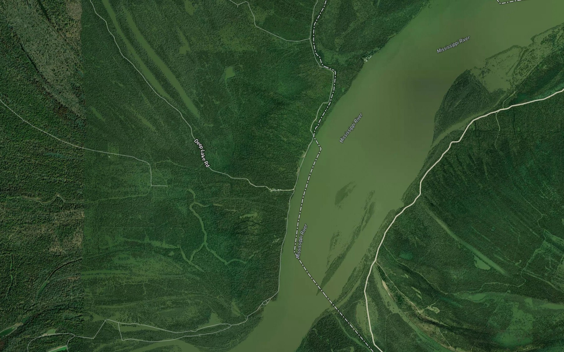 Satellite map of the Blue Hole