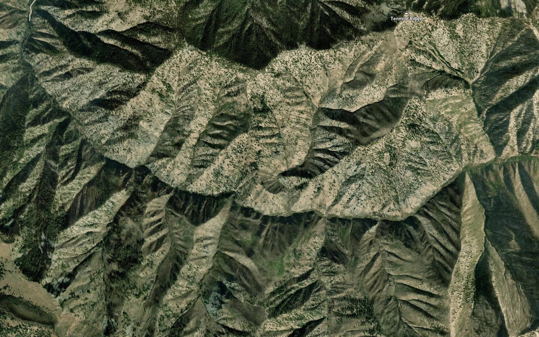 Satellite map of the Pungo Creek