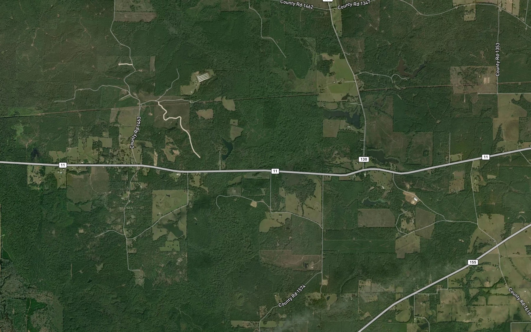 Satellite map of the Walnut Branch