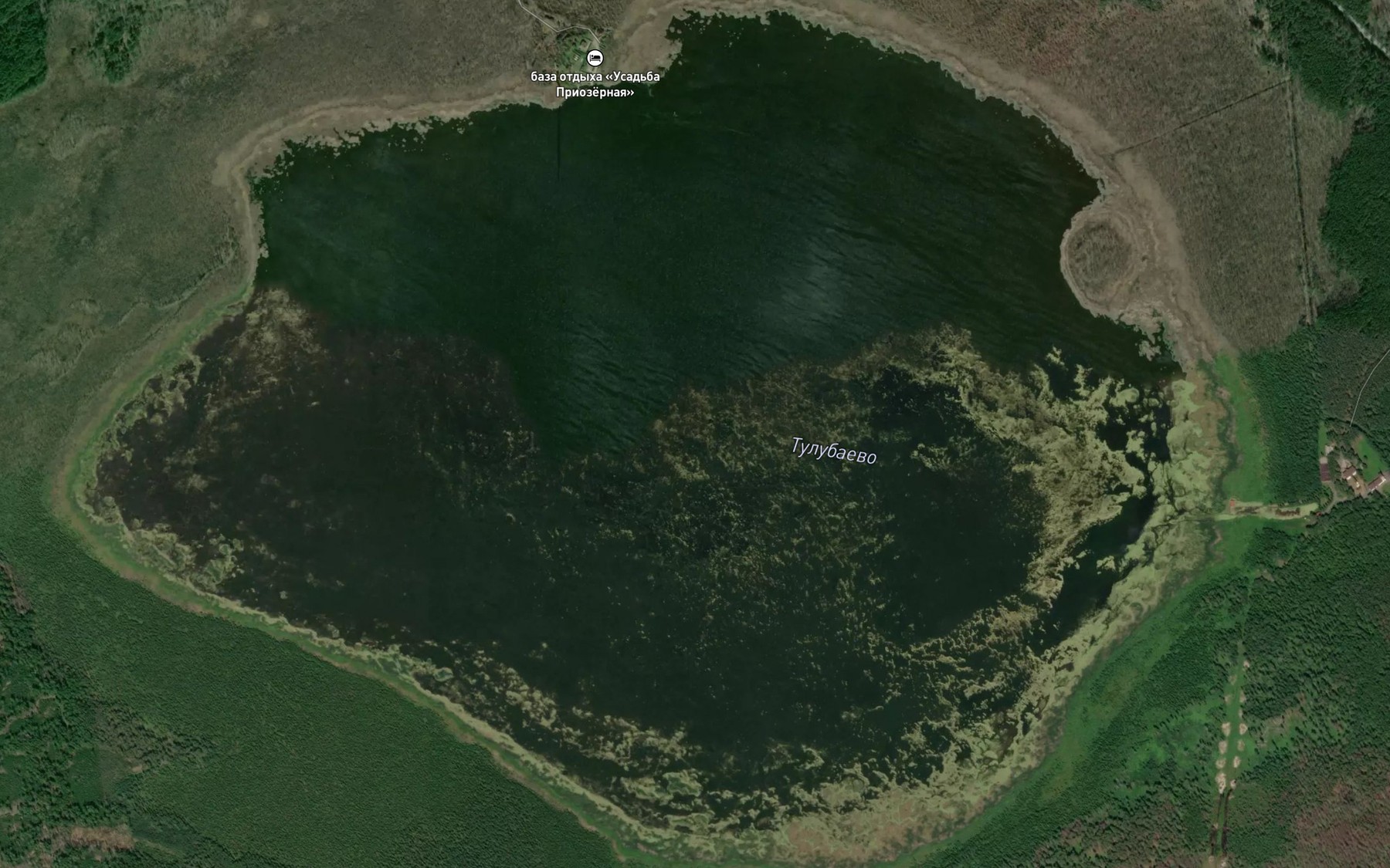 Satellite map of the Ozero Tulubayevo