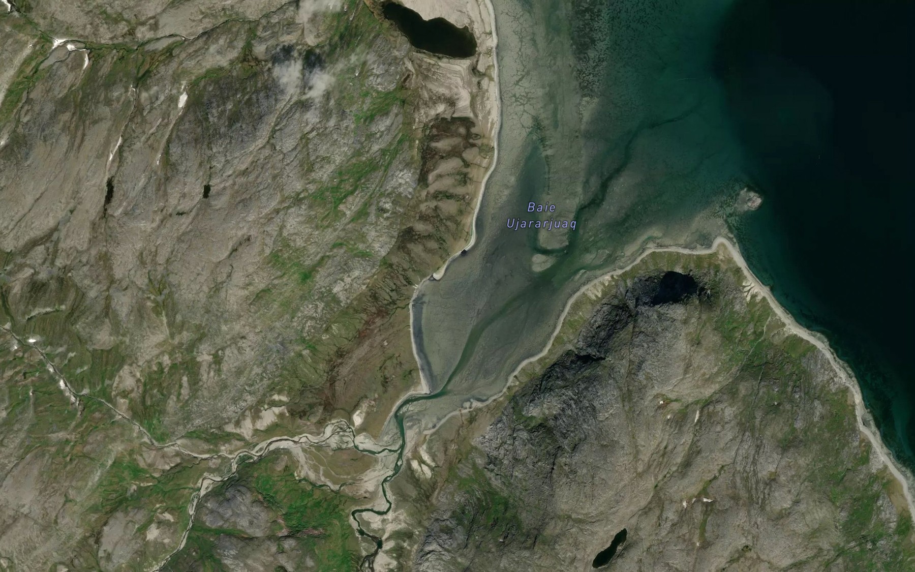 Satellite map of the Baie Ujararjuaq