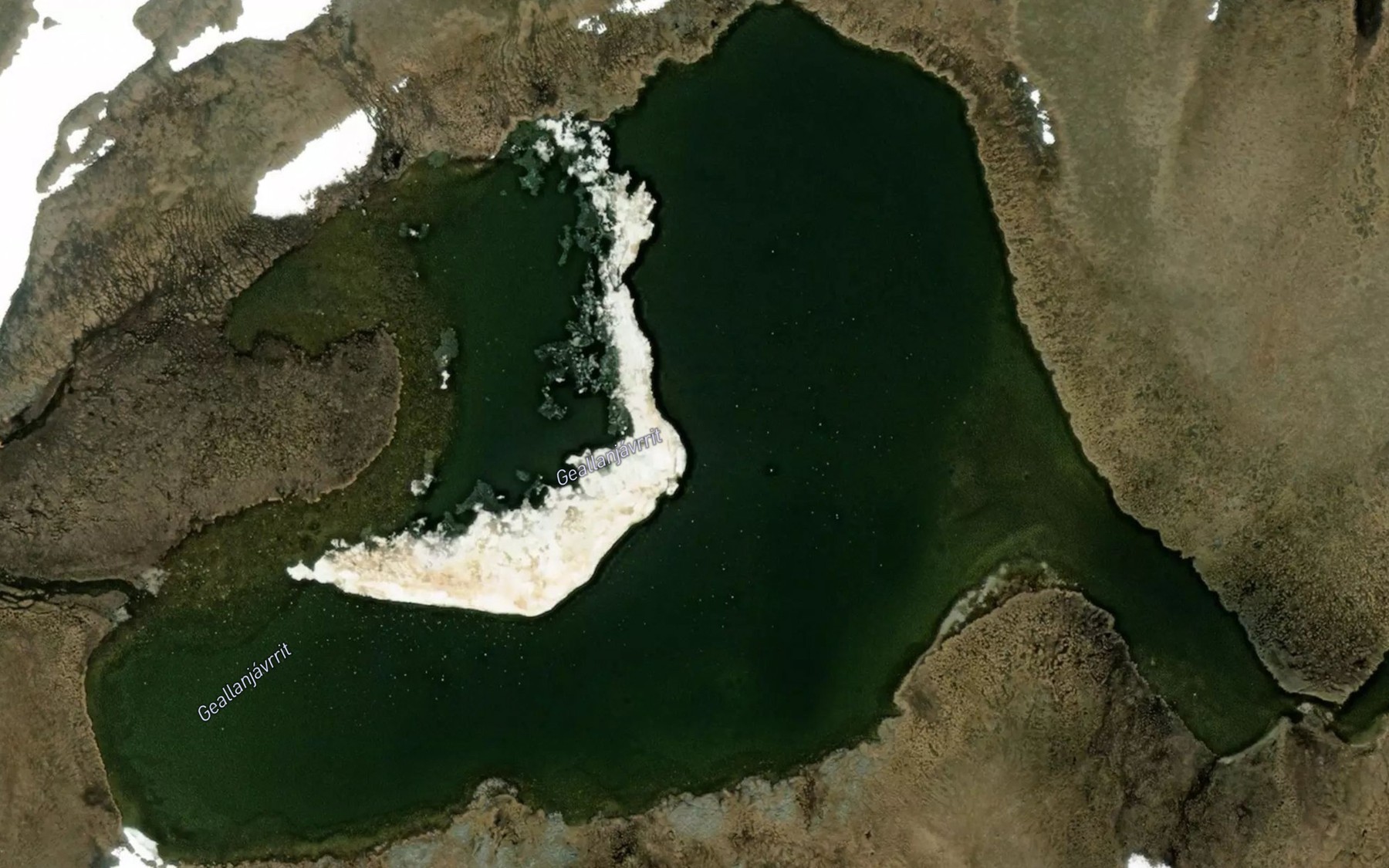 Satellite map of the Gaellanjavrit