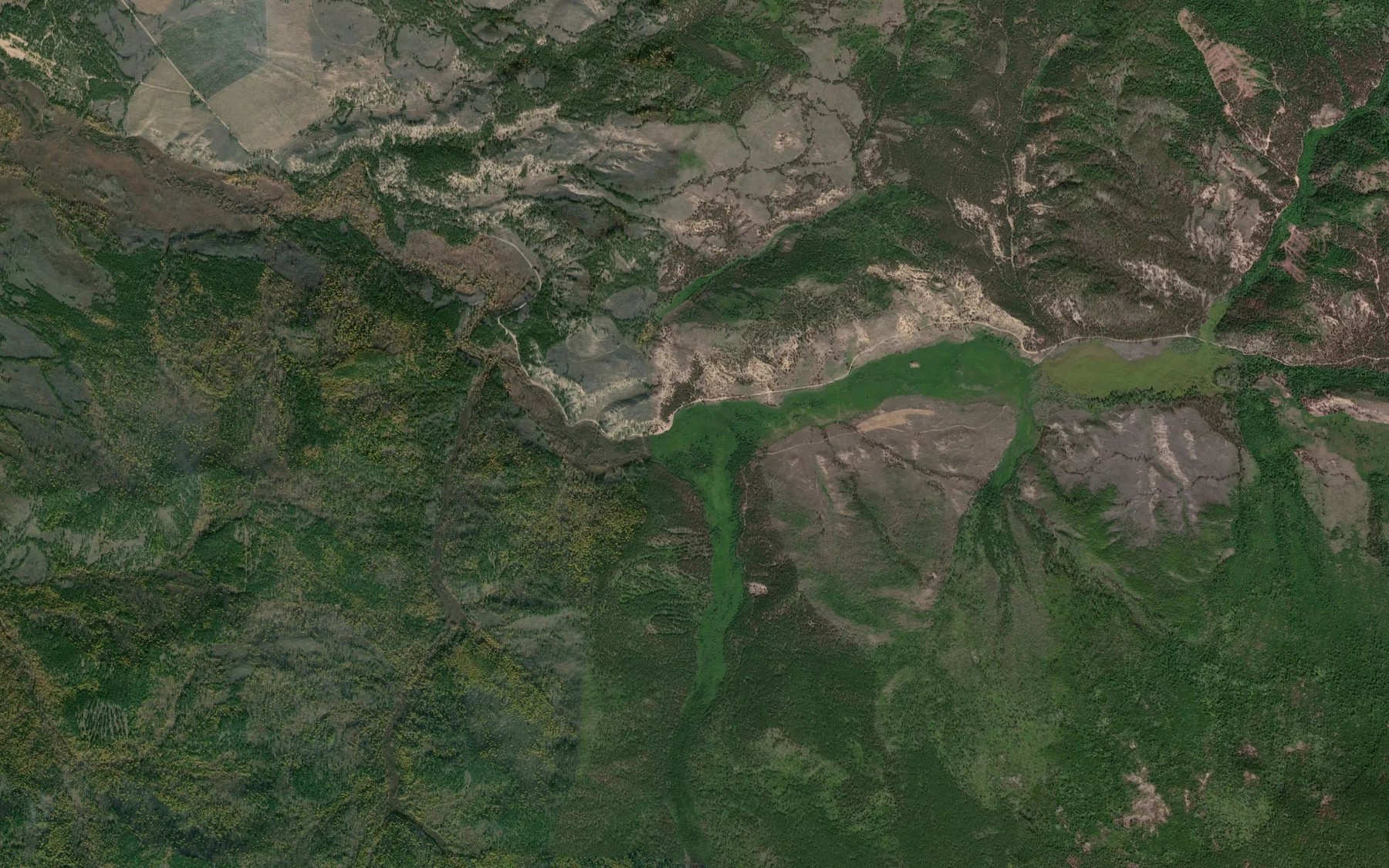 Satellite map of the Glubokiy