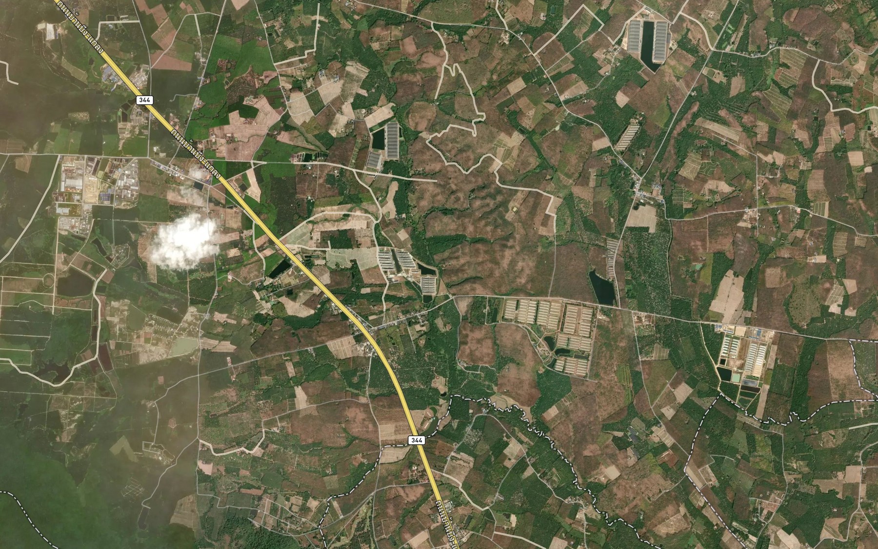 Satellite map of the Khlong Phlu