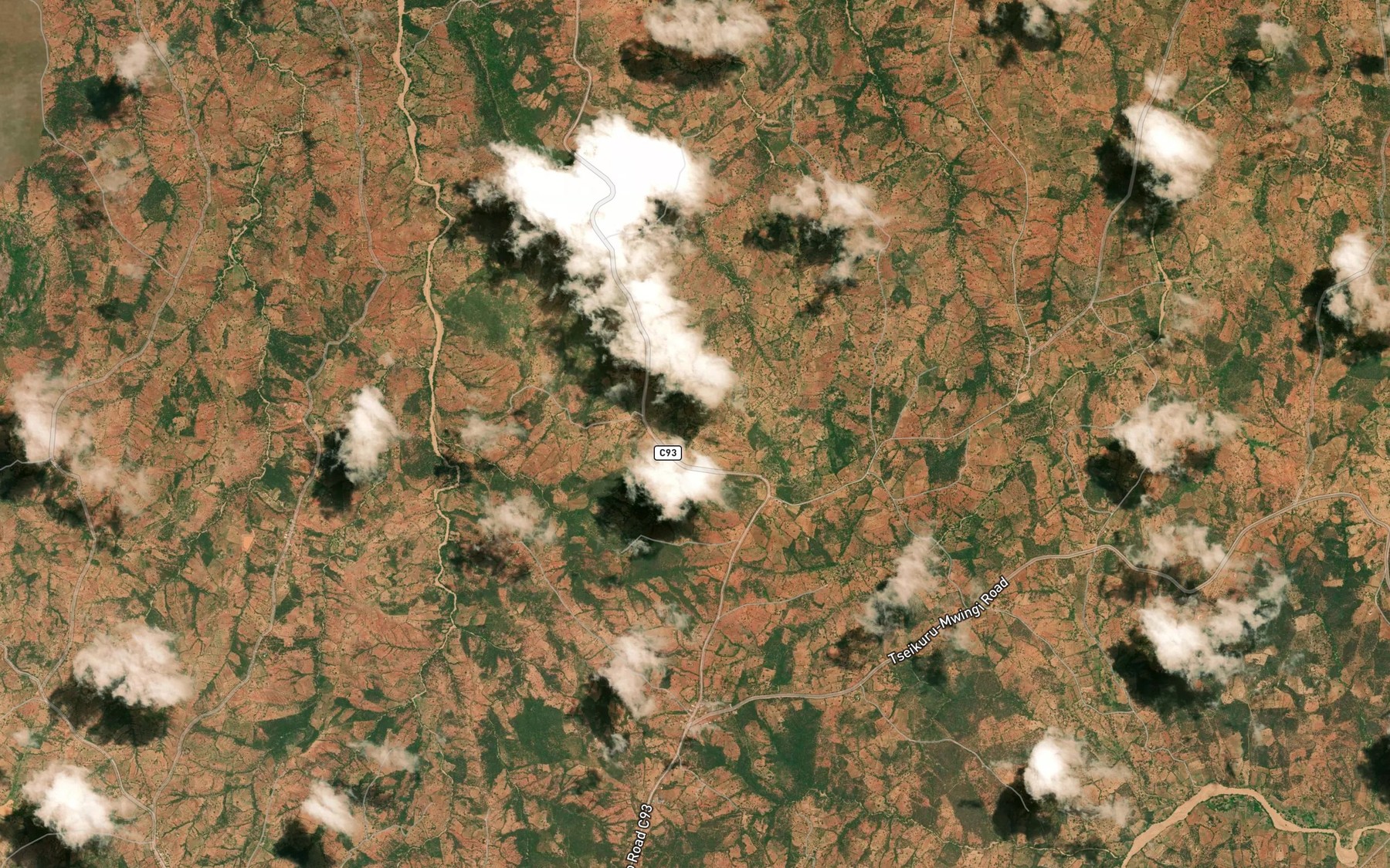 Satellite map of the Katambauku Dam