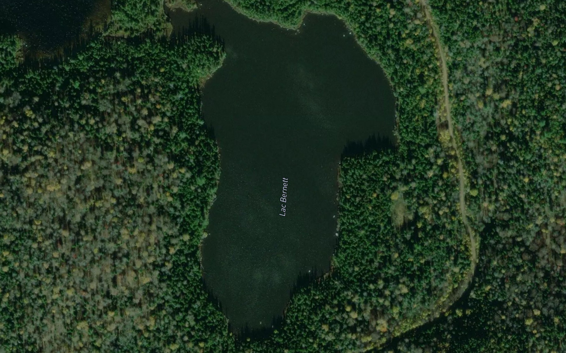 Satellite map of the Lac Bernett