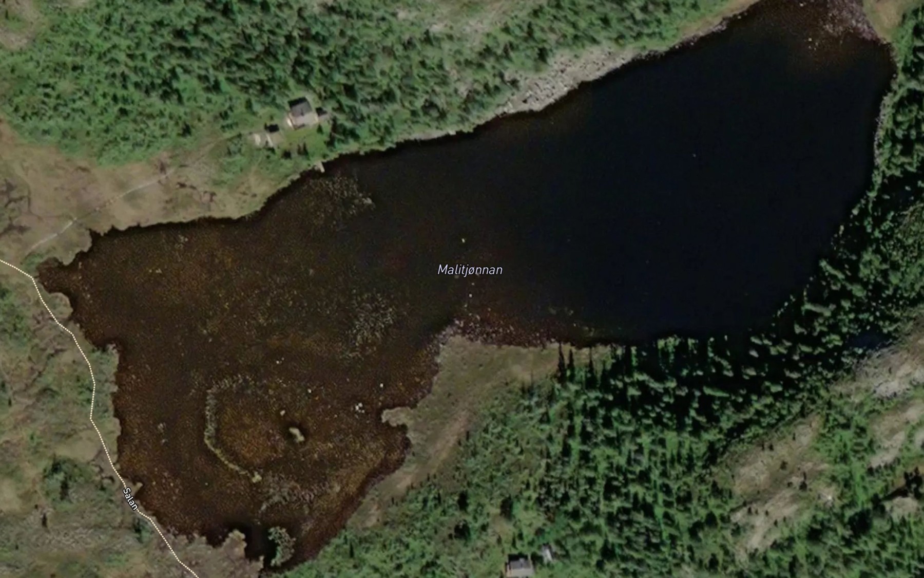 Satellite map of the Malitjornan