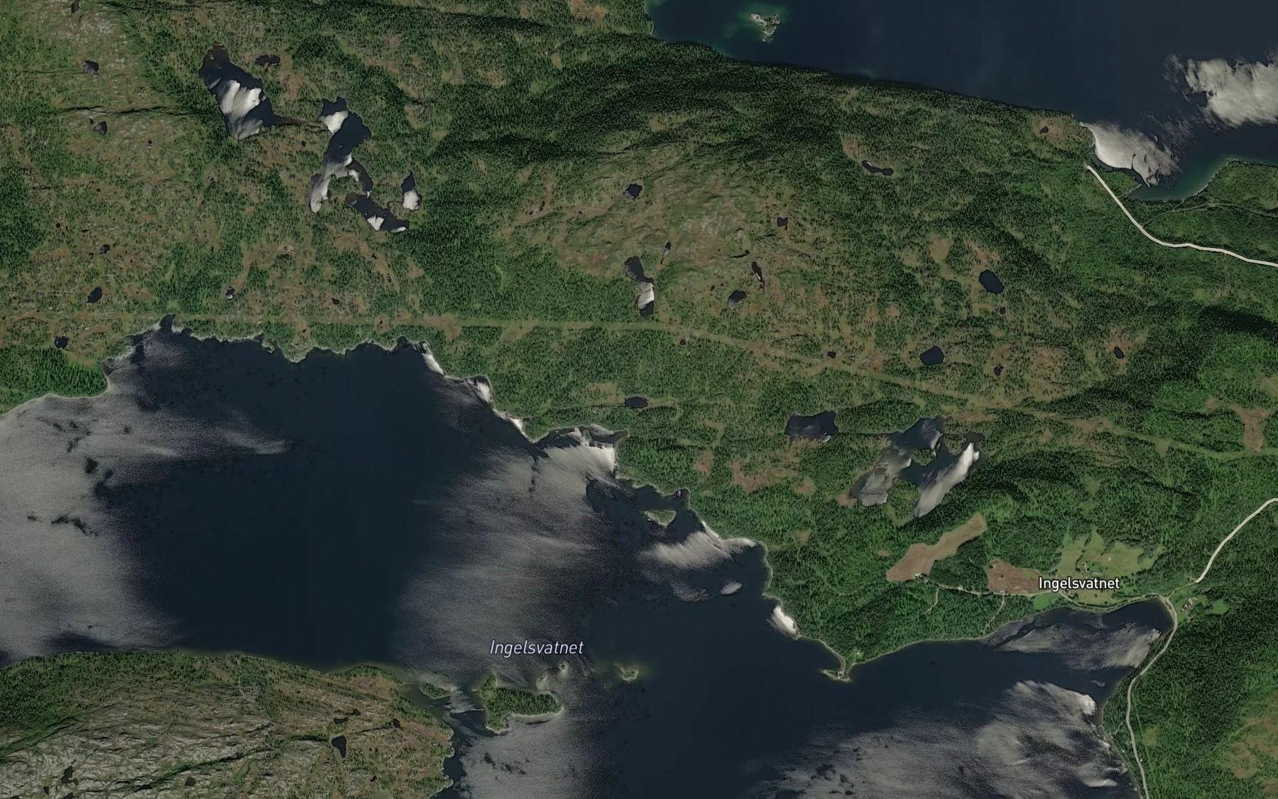 Satellite map of the Angelstjorna