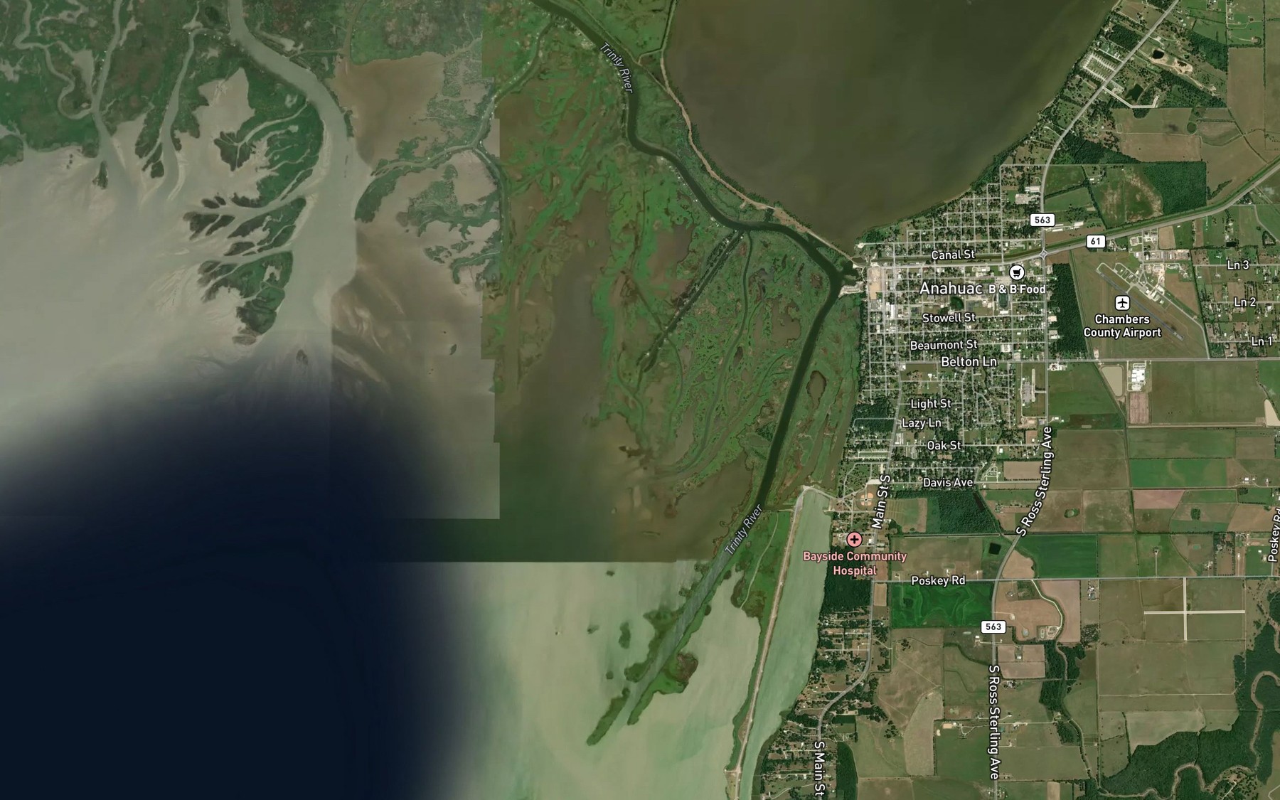Satellite map of the Lighthouse Pass