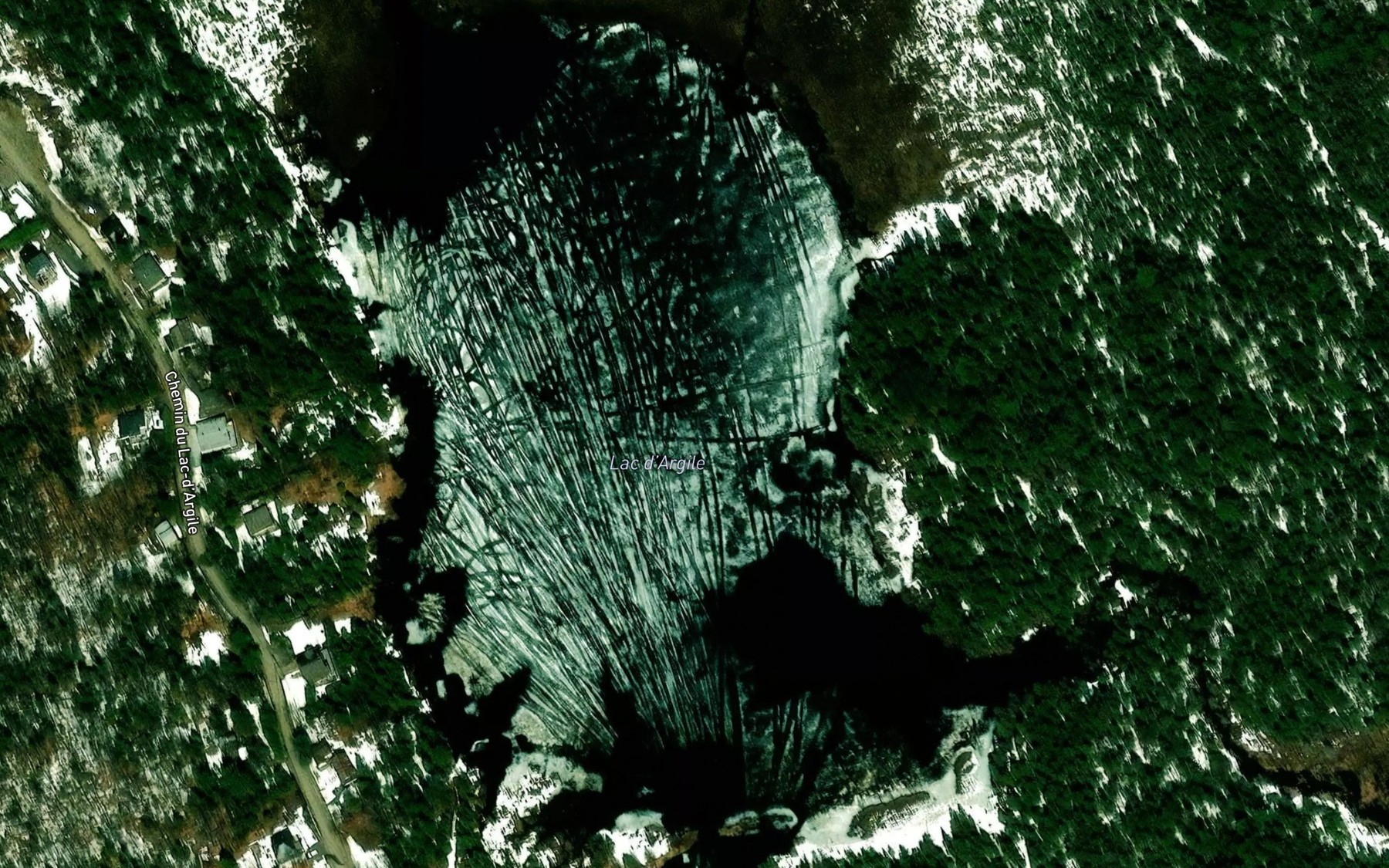 Satellite map of the Lac d'Argile