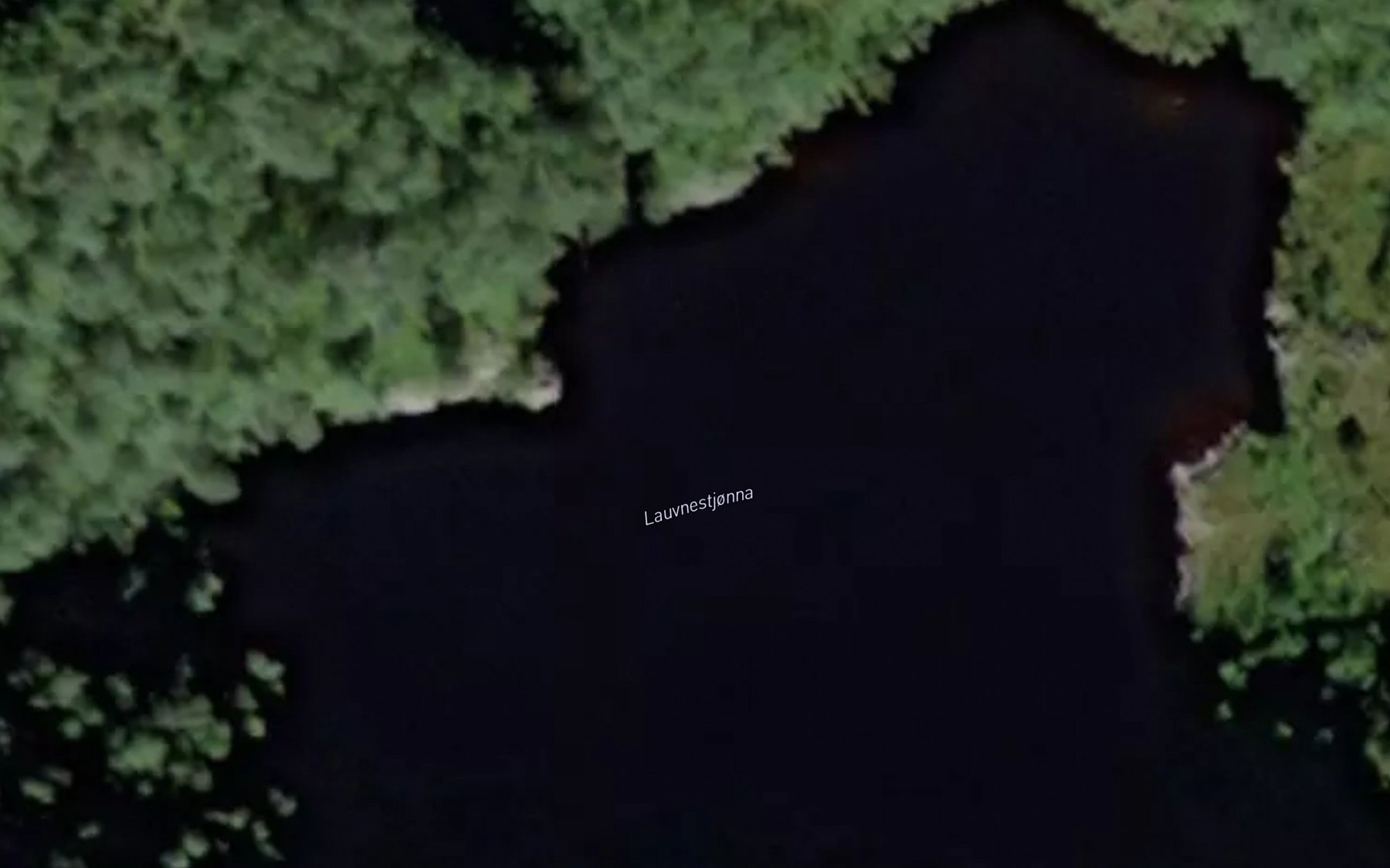 Satellite map of the Lauvnestjorna