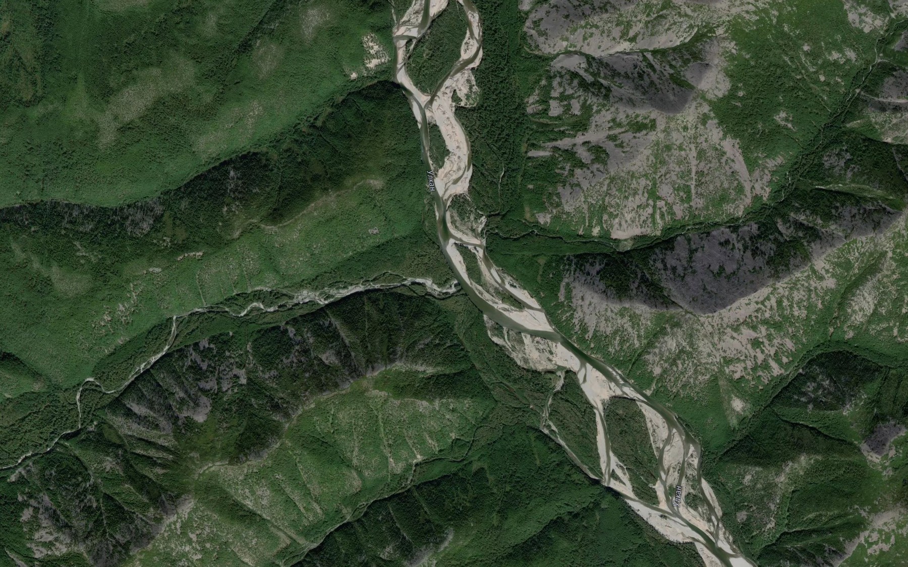 Satellite map of the Olnya