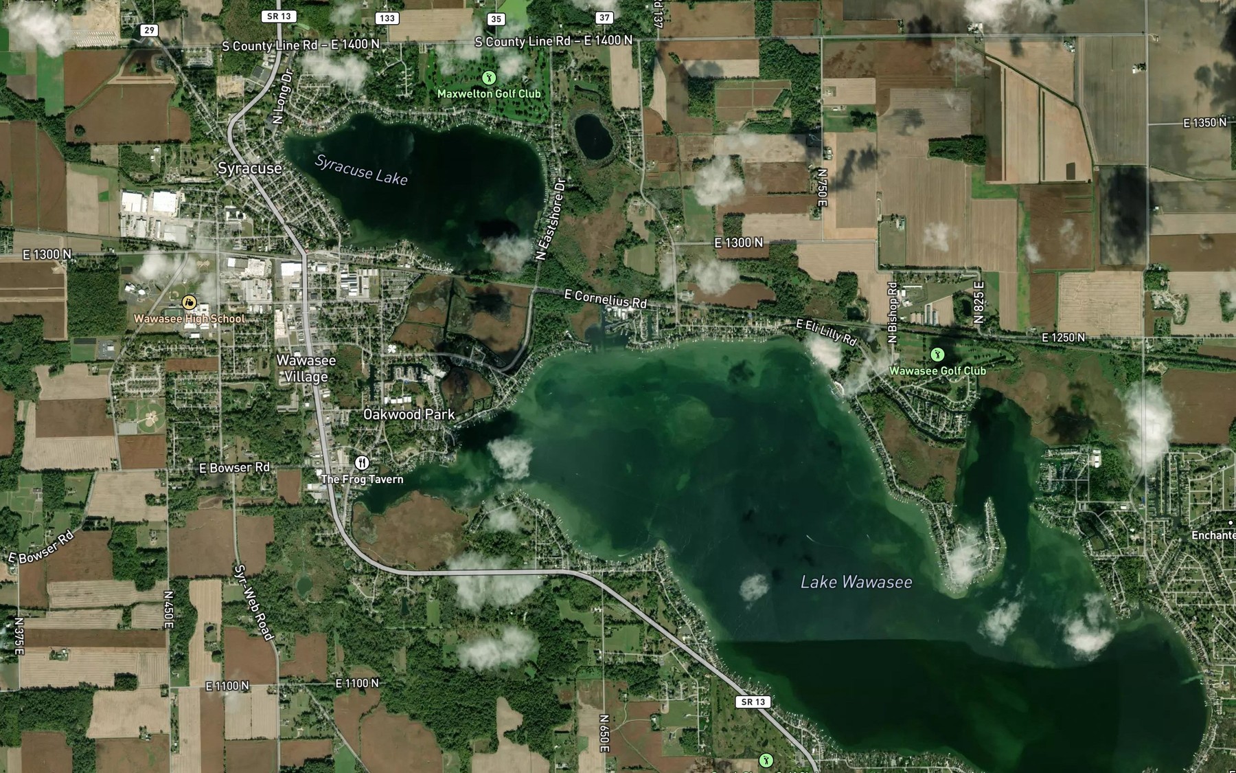 Satellite map of the Spot 5