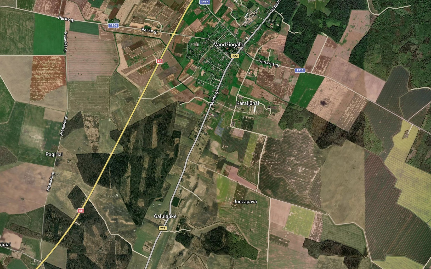 Satellite map of the Statupis