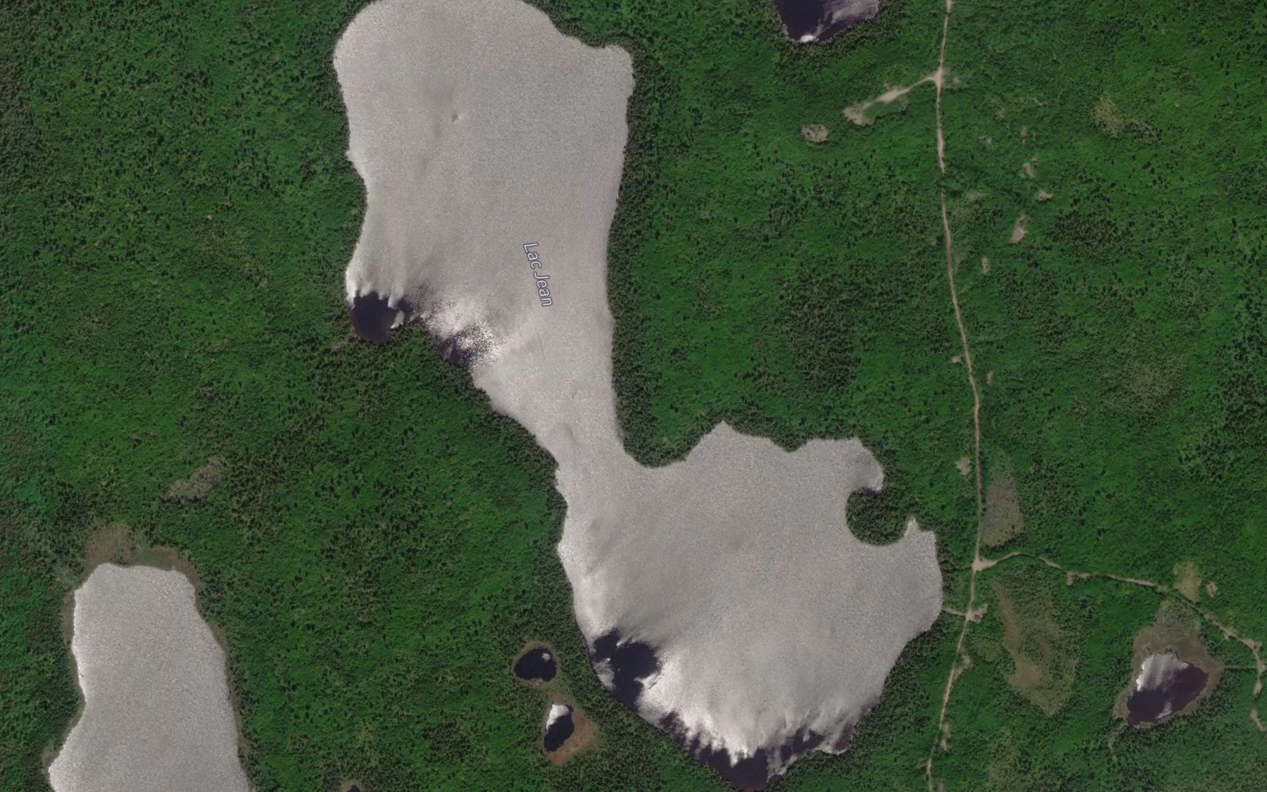 Satellite map of the Lac Jean