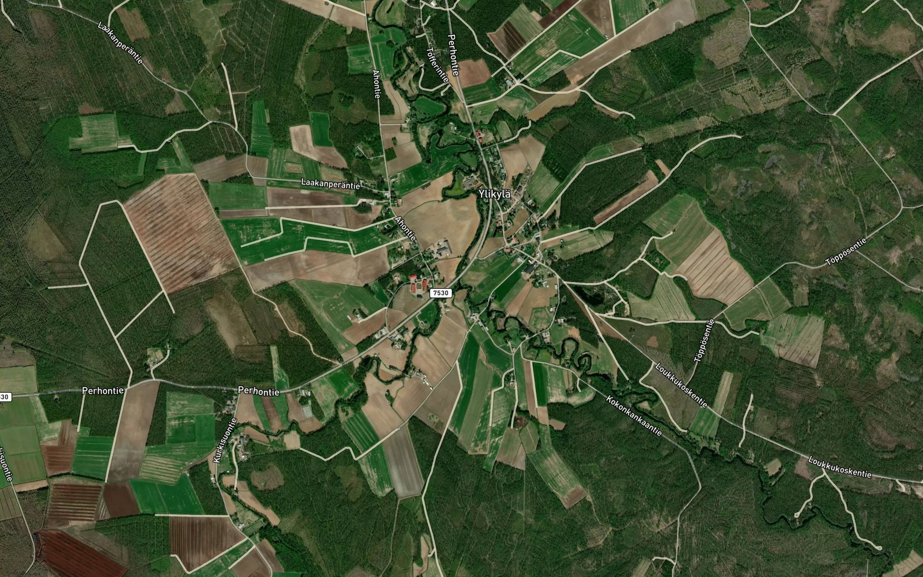 Satellite map of the Penninkijoki