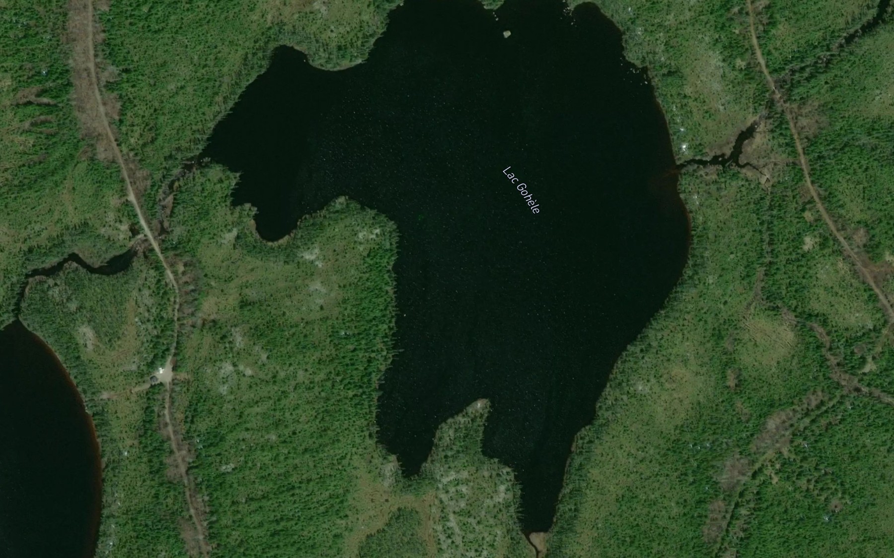 Satellite map of the Lac Gohele