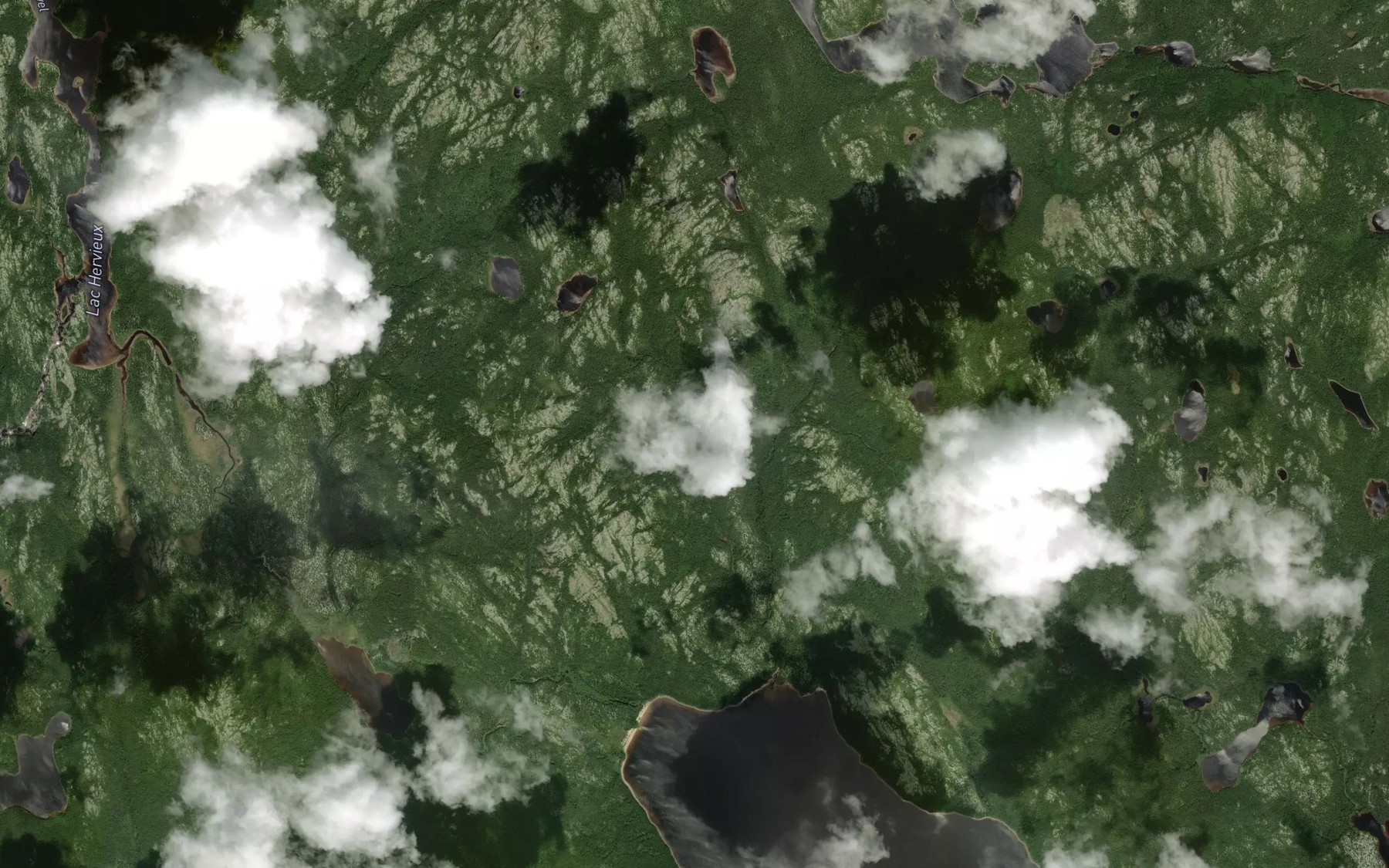 Satellite map of the Lac Ducrest