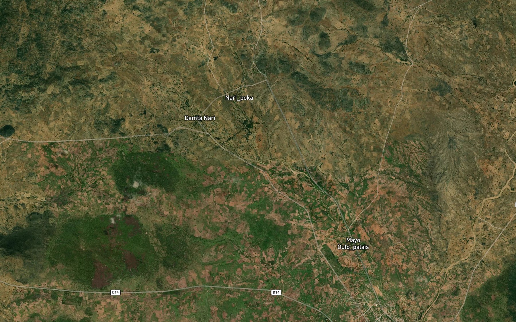 Satellite map of the Mayo Sinktero