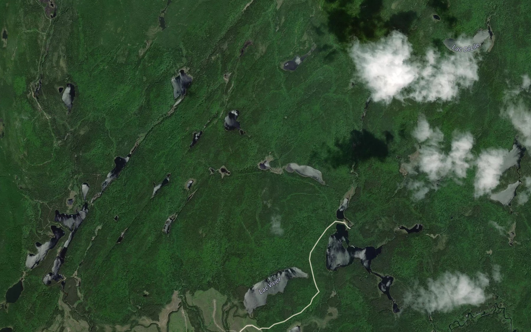 Satellite map of the Lac Kawarahitciekamacik
