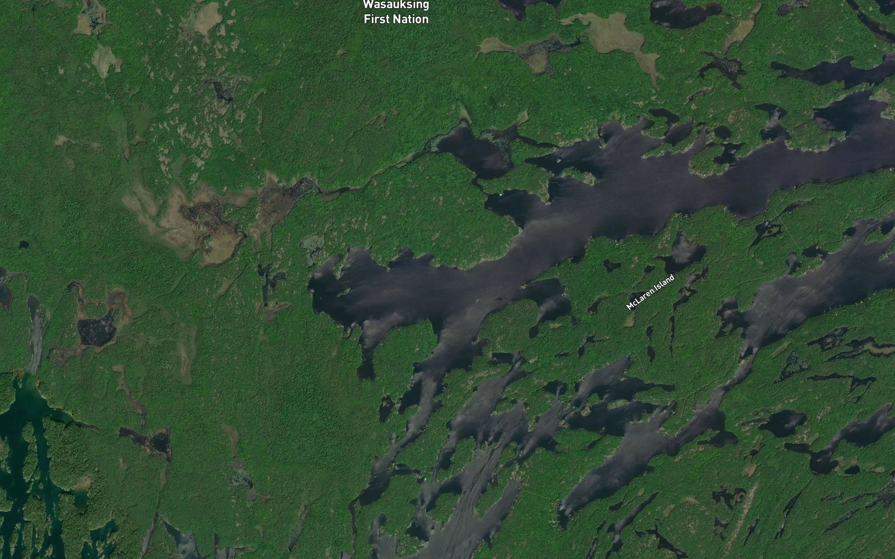 Satellite map of the Armer Bay